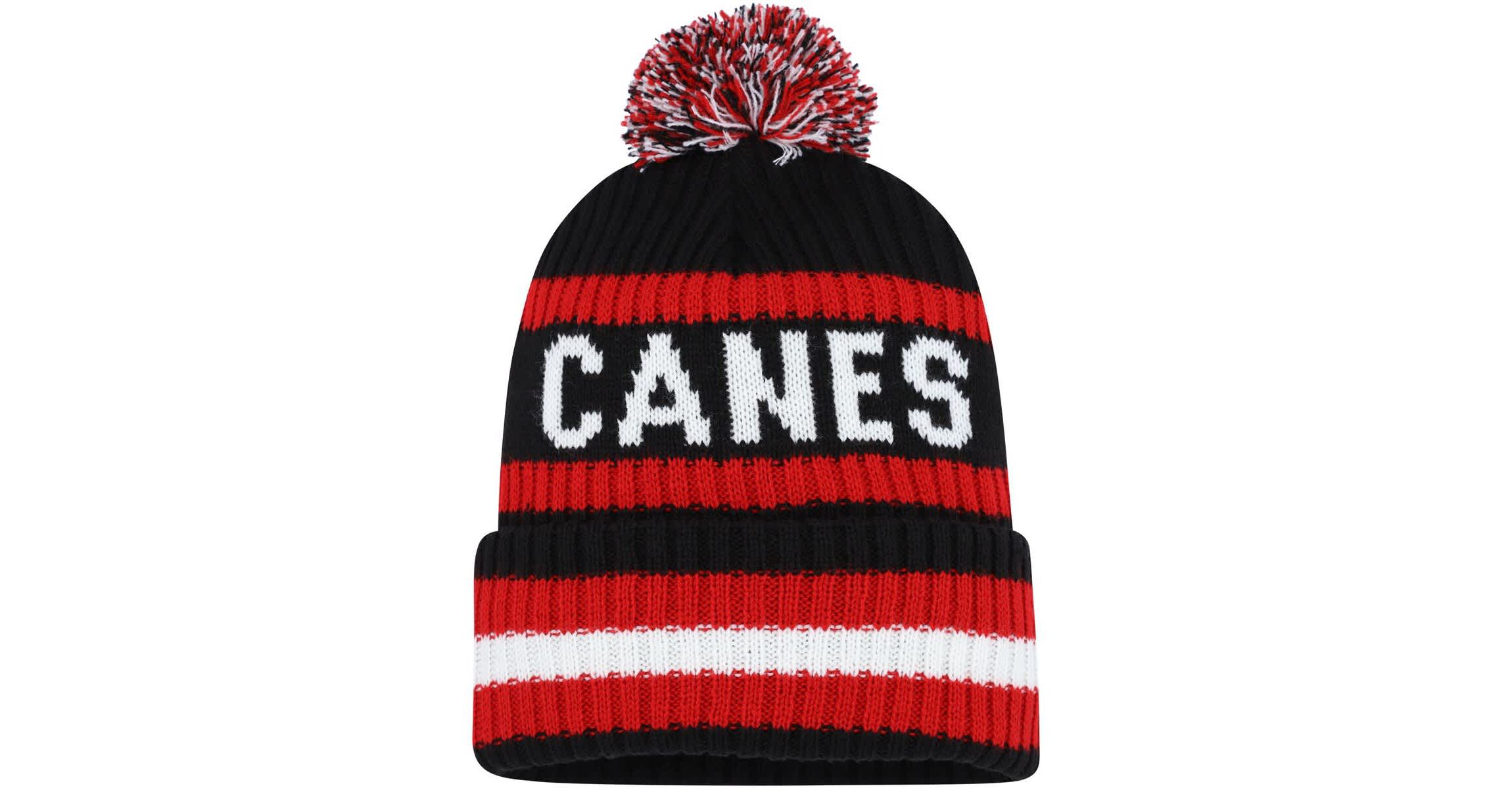 NHL Carolina Hurricanes Bering Cuffed Knit Hat with Pom