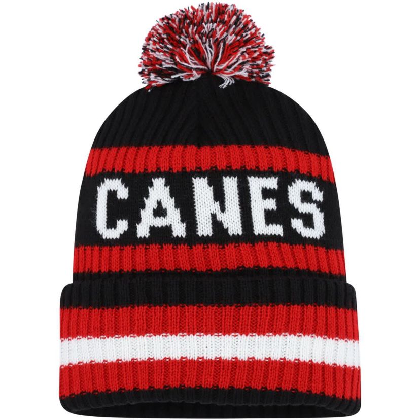 NHL Carolina Hurricanes Bering Cuffed Knit Hat with Pom