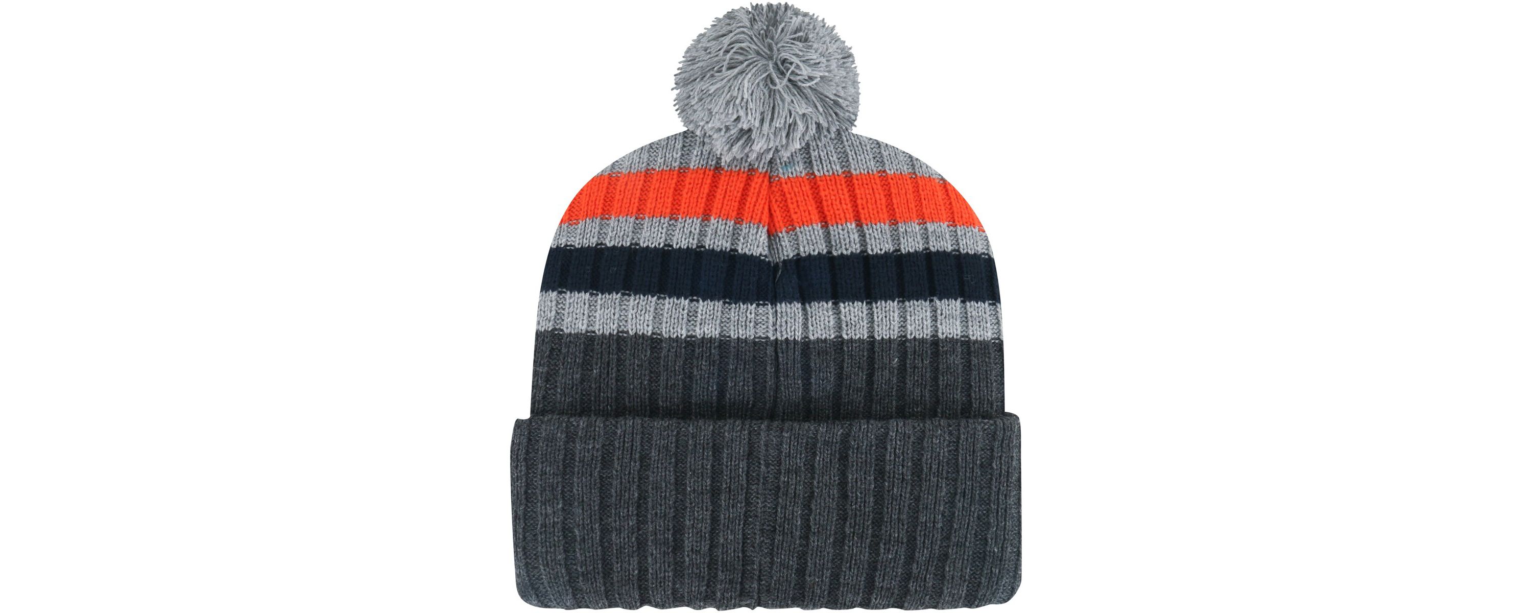 Syracuse Orange NCAA Syracuse Stack Striped Cuffed Knit Hat with Pom