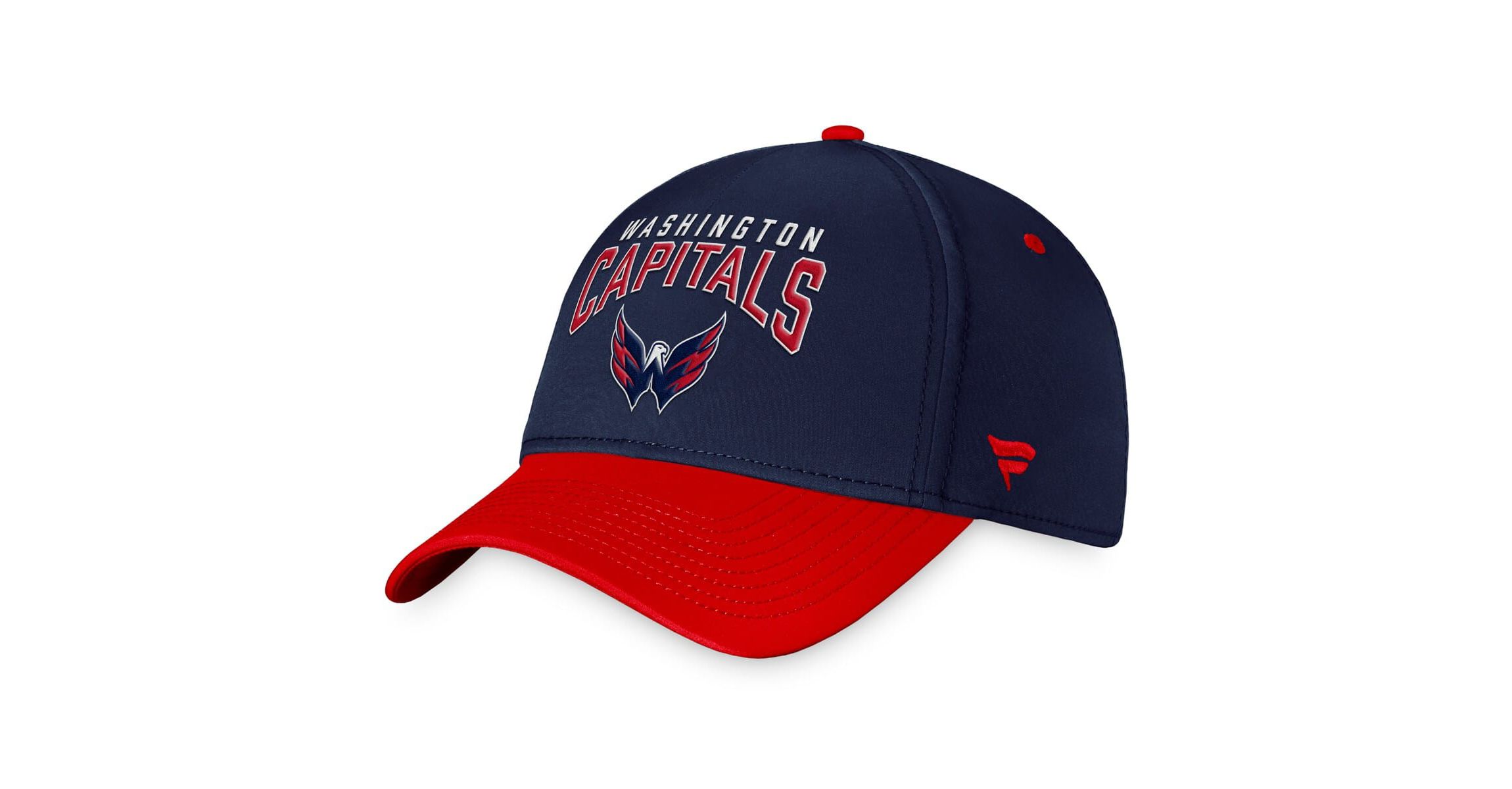 NHL Fanatics Navy/Red Washington Capitals Fundamental 2-Tone Flex Hat