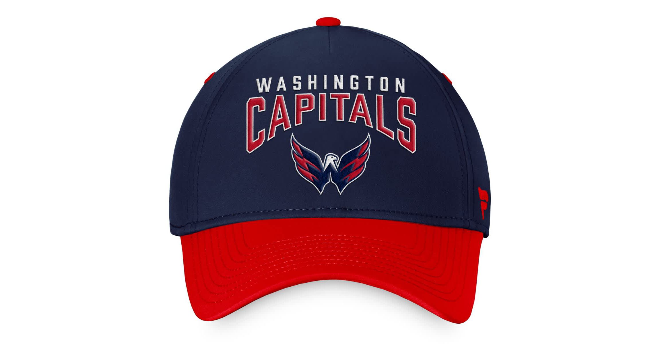 NHL Fanatics Navy/Red Washington Capitals Fundamental 2-Tone Flex Hat