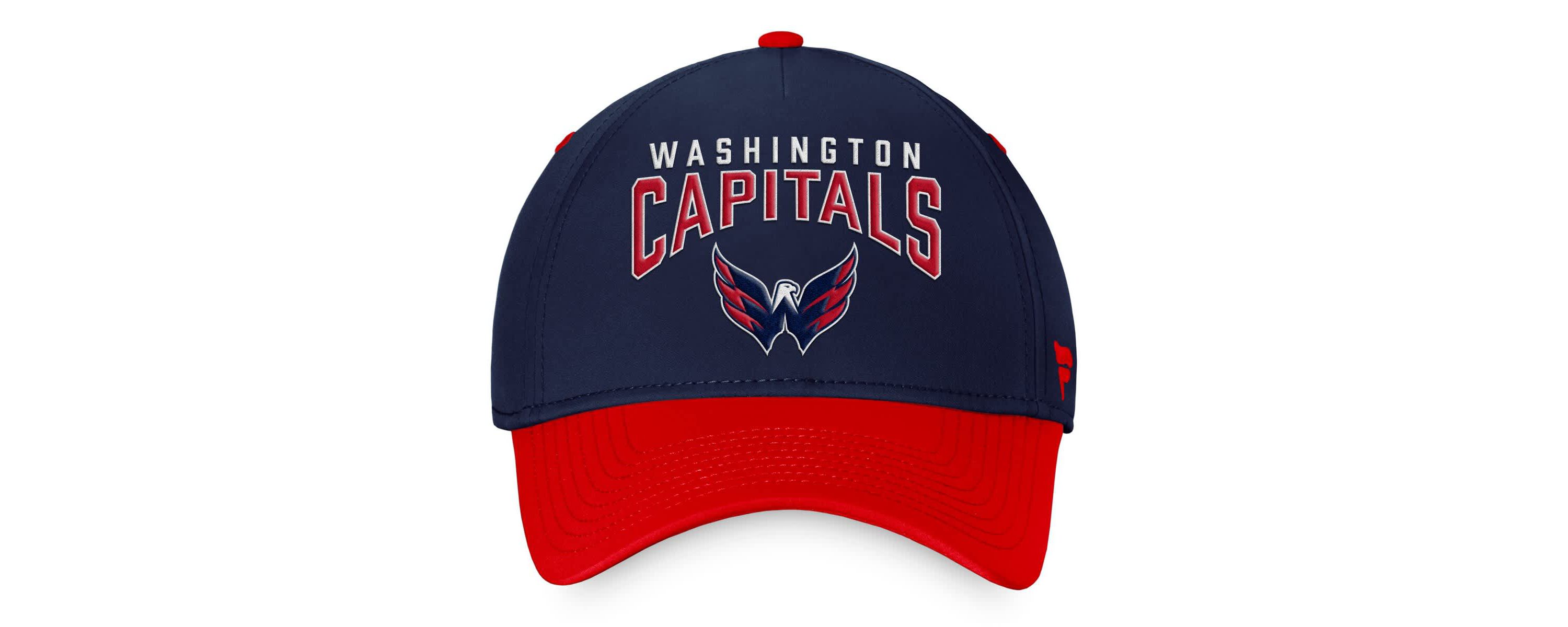 NHL Fanatics Navy/Red Washington Capitals Fundamental 2-Tone Flex Hat