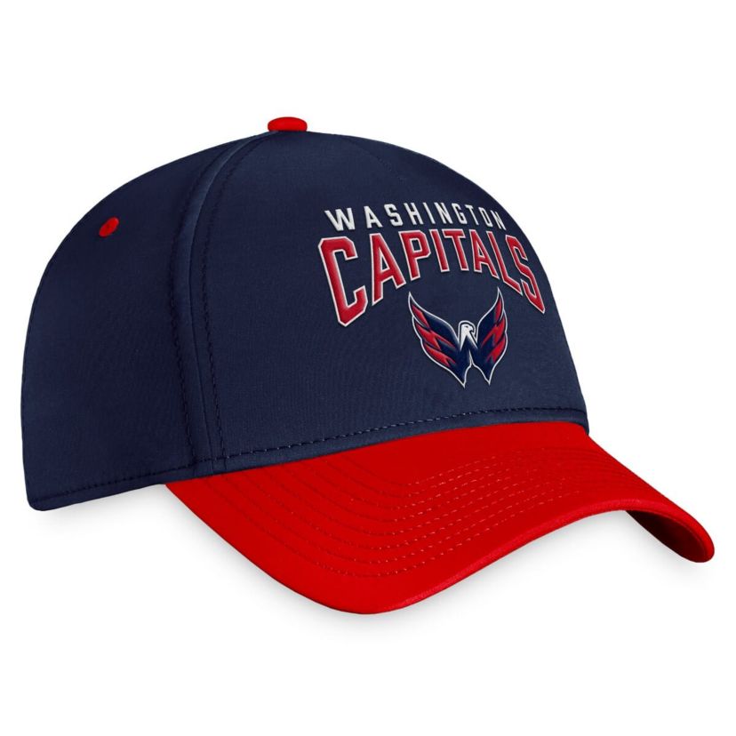 NHL Fanatics Navy/Red Washington Capitals Fundamental 2-Tone Flex Hat
