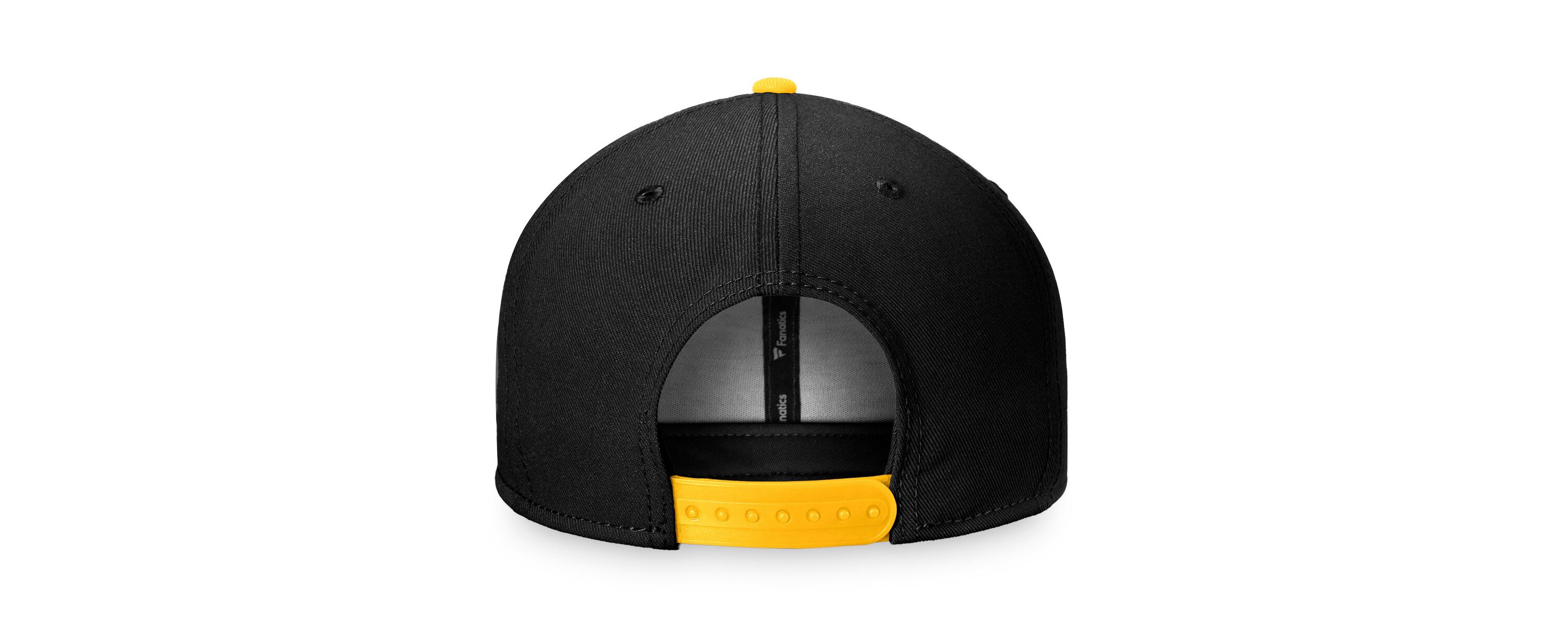 NHL Fanatics Black/Gold Fundamental Colorblocked Snapback Hat