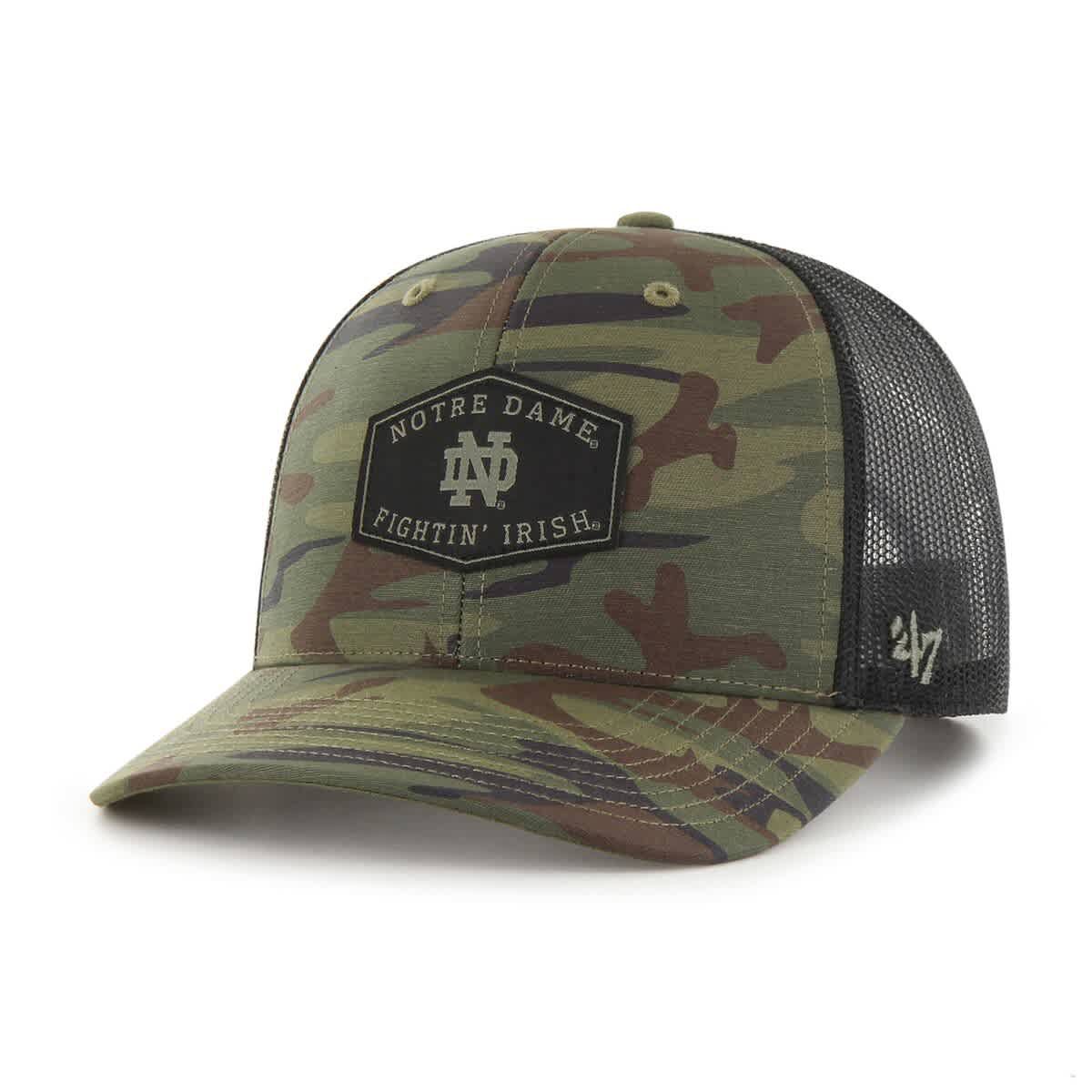 NCAA Camo/Black Notre Dame Fighting Irish OHT Military Appreciation Cargo Convoy Adjustable Hat