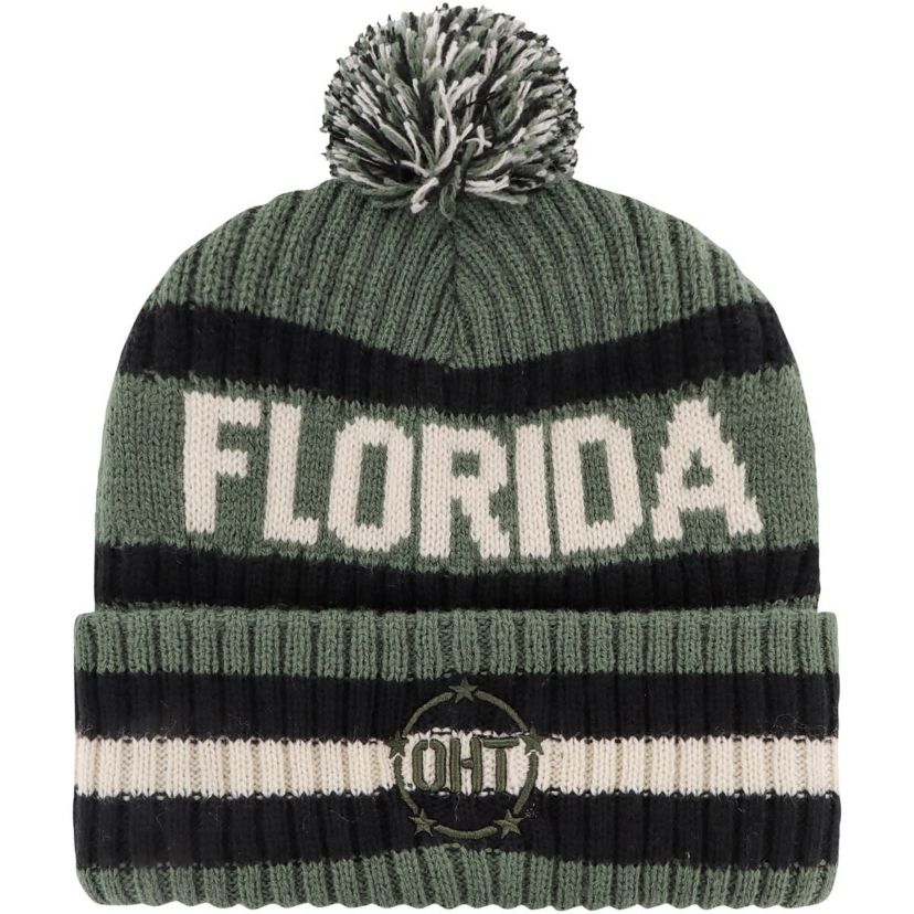 NCAA Florida Gators OHT Military Appreciation Bering Cuffed Knit Hat with Pom