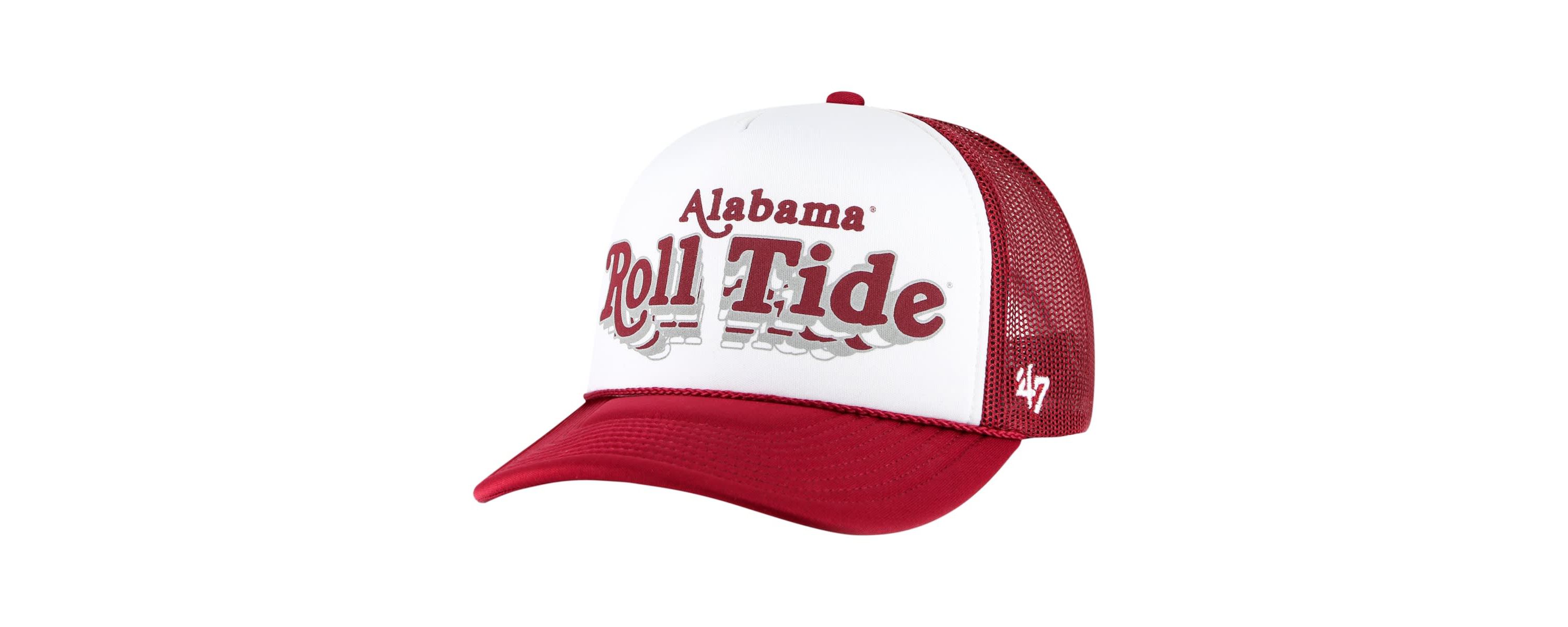 Alabama Crimson Tide NCAA White/Crimson Alabama Tide Article Foam Front Trucker Hat