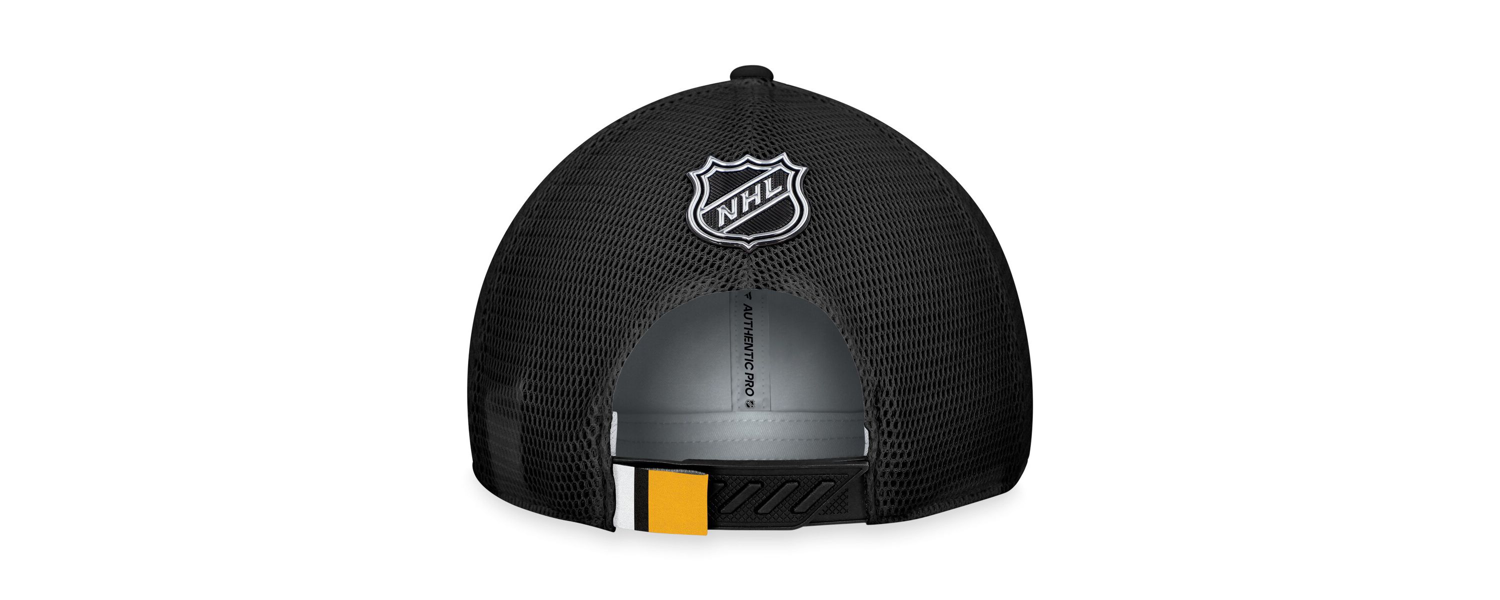 NHL Fanatics Gray/Black Pittsburgh Penguins Authentic Pro Home Ice Trucker Adjustable Hat