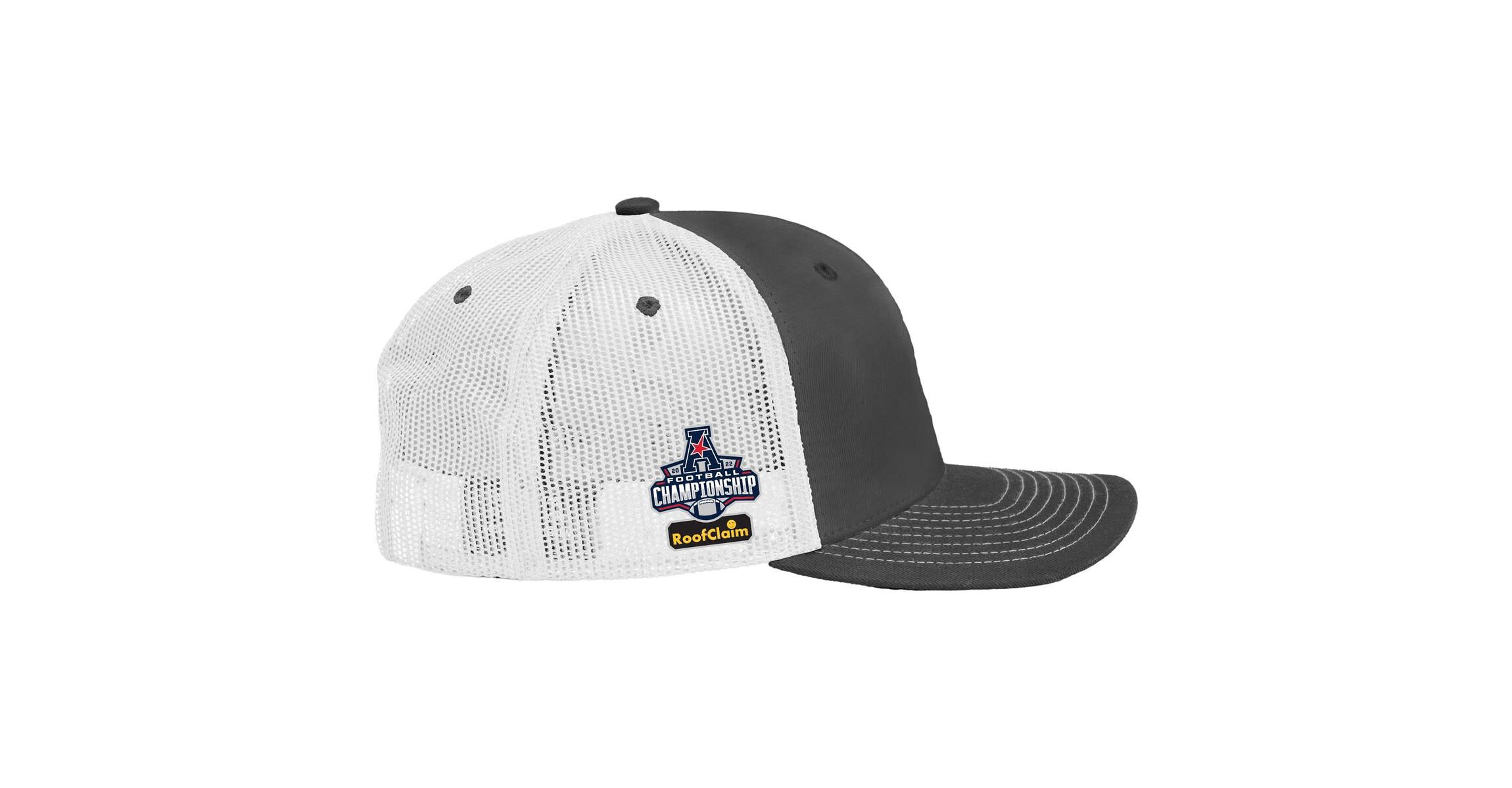 Tulane Green Wave NCAA Charcoal/White Tulane Wave 2022 AAC Conference s Locker Room Adjustable Trucker Hat