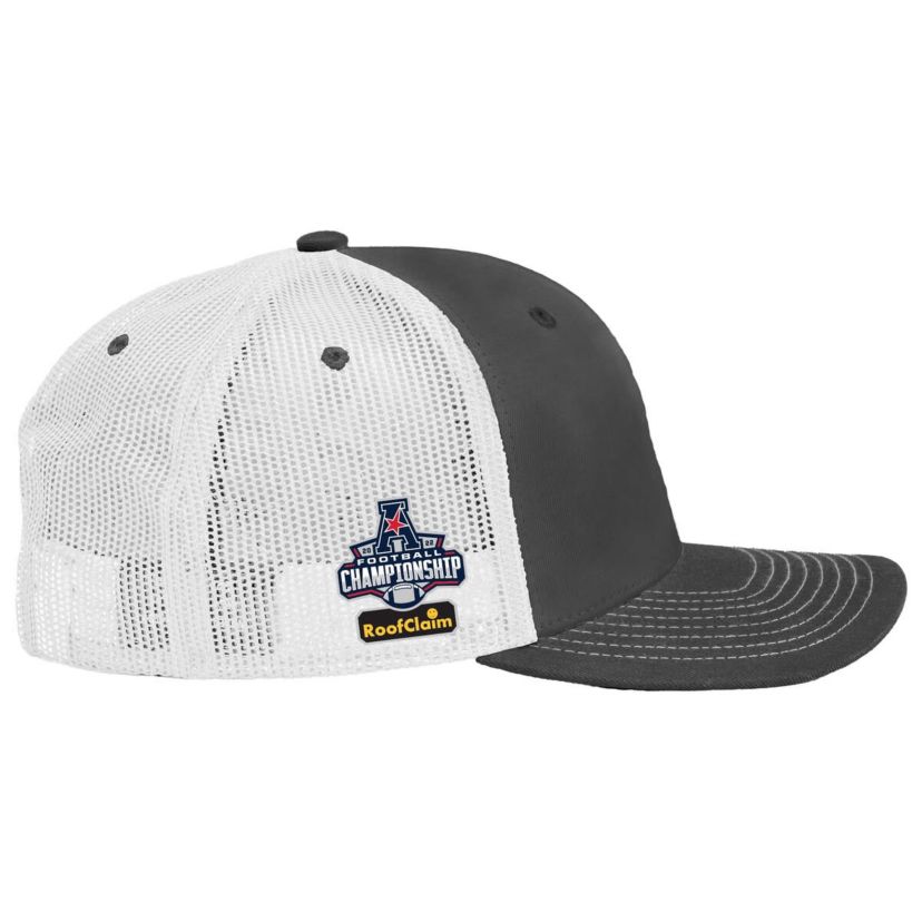 Tulane Green Wave NCAA Charcoal/White Tulane Wave 2022 AAC Conference s Locker Room Adjustable Trucker Hat