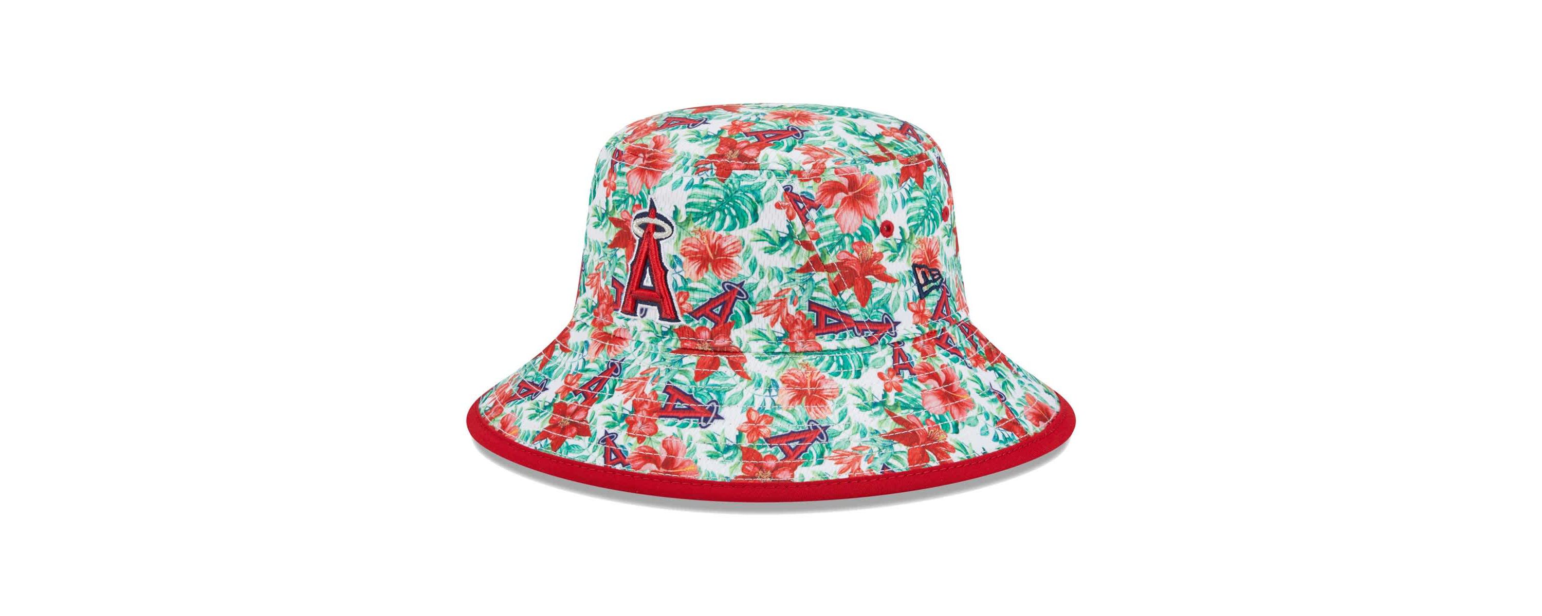 MLB Los Angeles Angels Tropic Floral Bucket Hat