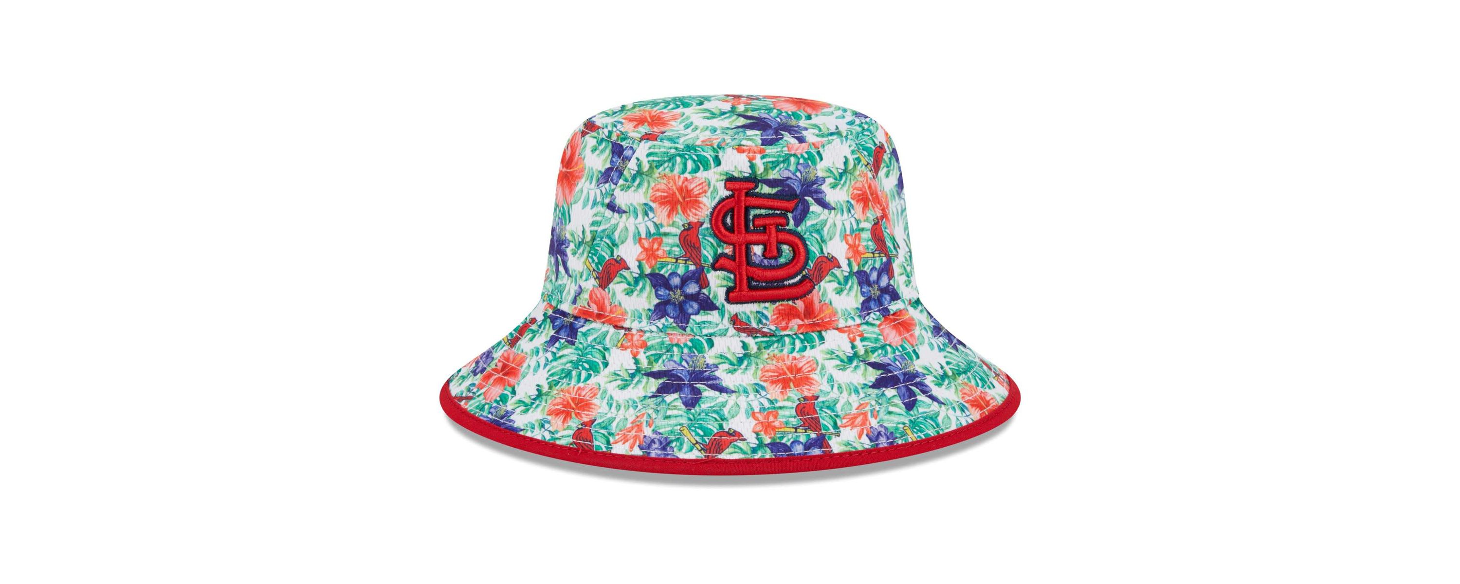 MLB St. Louis Cardinals Tropic Floral Bucket Hat