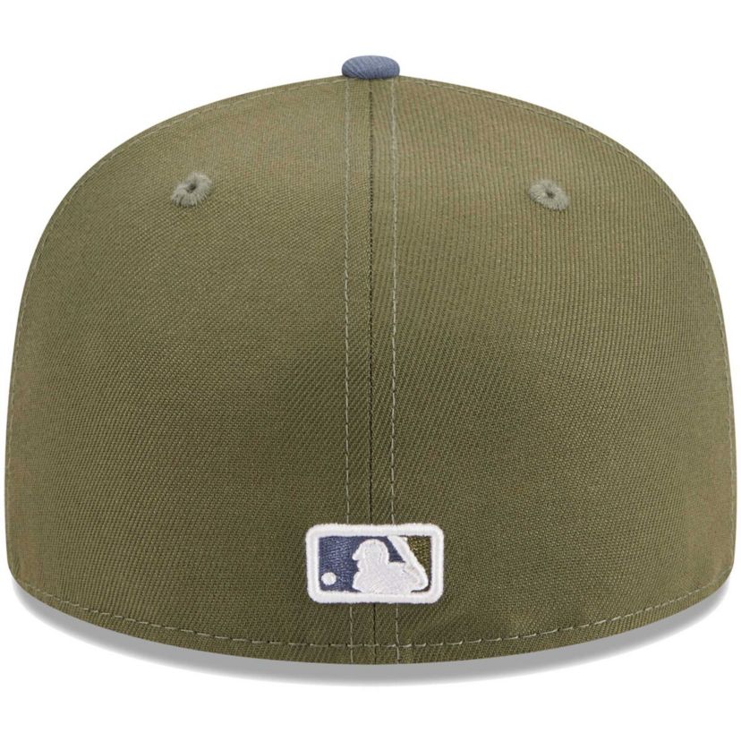 MLB Olive/Blue Cincinnati Reds 59FIFTY Fitted Hat