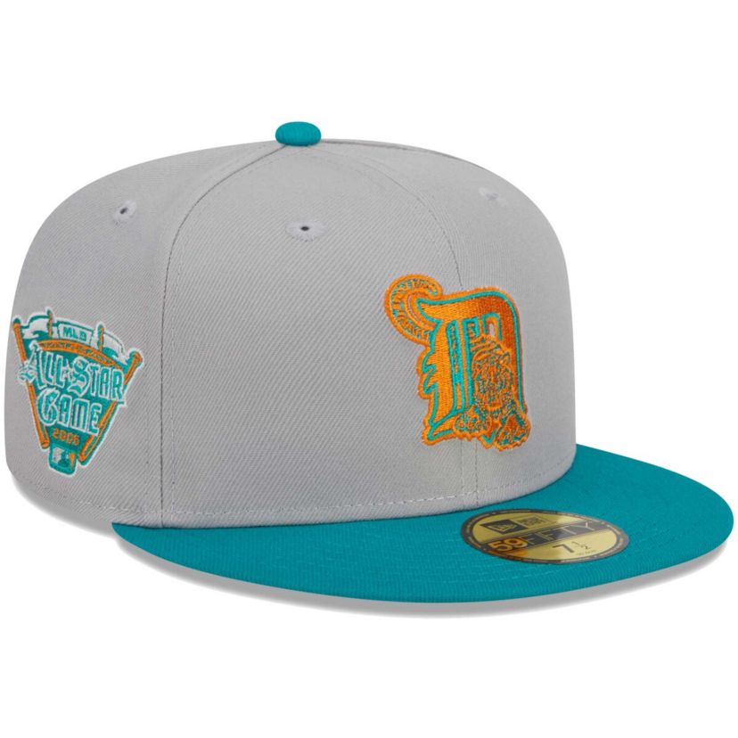 MLB Gray/Teal Detroit Tigers 59FIFTY Fitted Hat