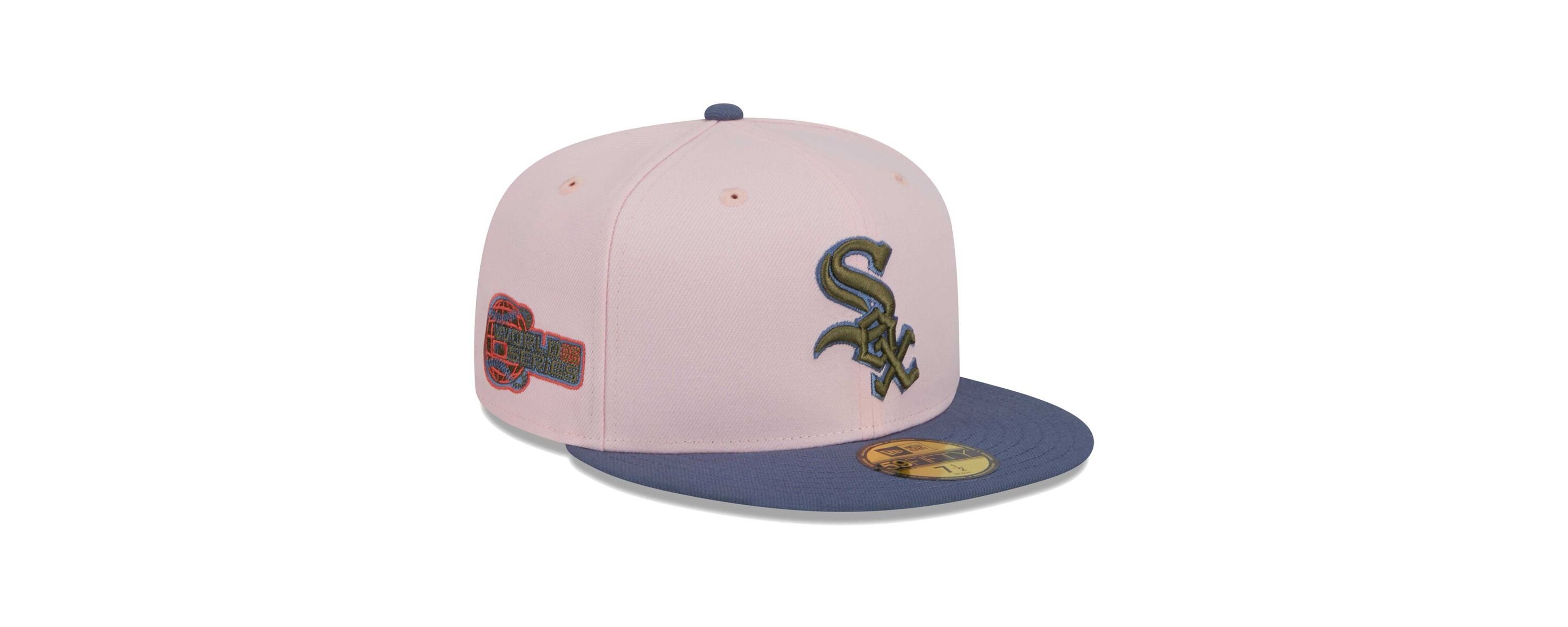 Chicago White Sox MLB Pink/Blue Chicago Sox Undervisor 59FIFTY Fitted Hat