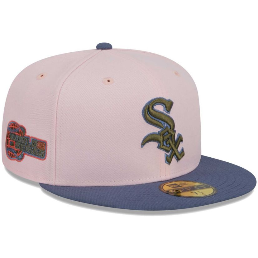Chicago White Sox MLB Pink/Blue Chicago Sox Undervisor 59FIFTY Fitted Hat