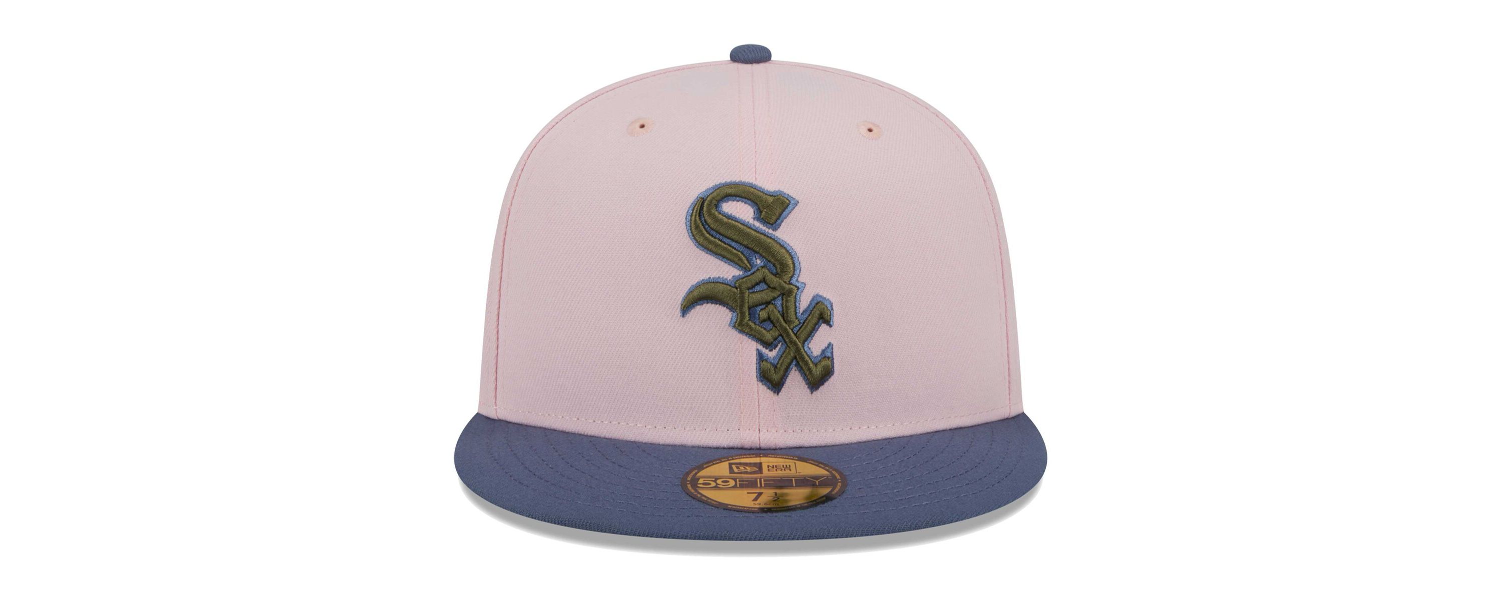 Chicago White Sox MLB Pink/Blue Chicago Sox Undervisor 59FIFTY Fitted Hat