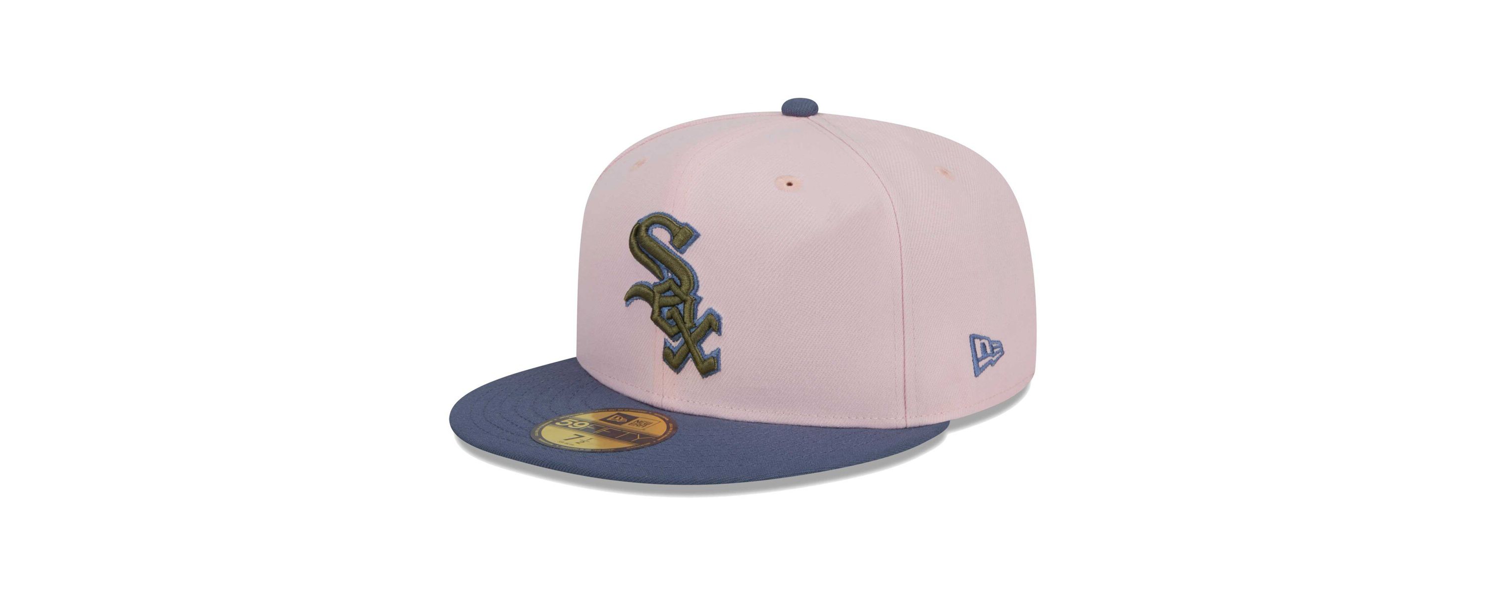 Chicago White Sox MLB Pink/Blue Chicago Sox Undervisor 59FIFTY Fitted Hat