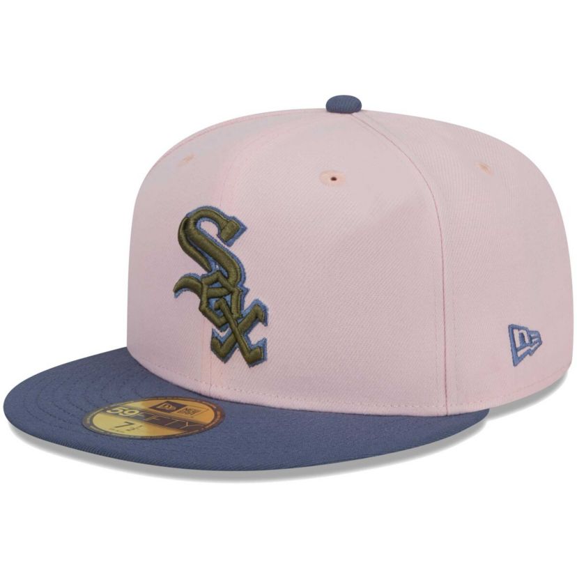 Chicago White Sox MLB Pink/Blue Chicago Sox Undervisor 59FIFTY Fitted Hat