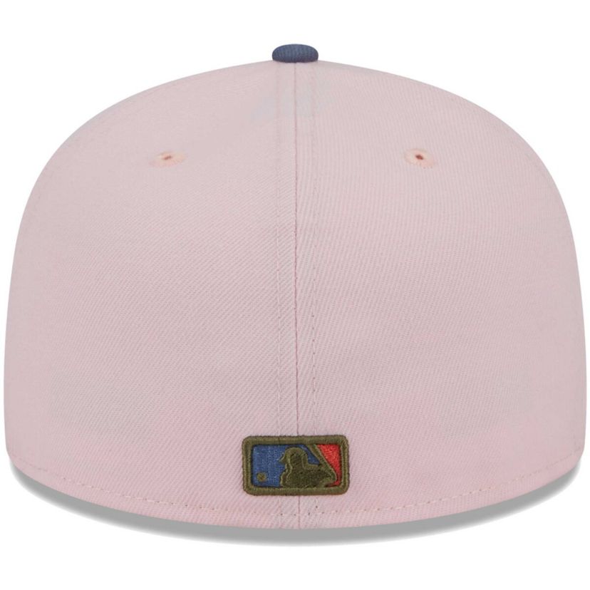 MLB Pink/Blue Cincinnati Reds Undervisor 59FIFTY Fitted Hat