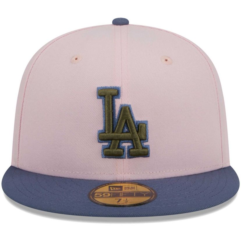 MLB Pink/Blue Los Angeles Dodgers Undervisor 59FIFTY Fitted Hat