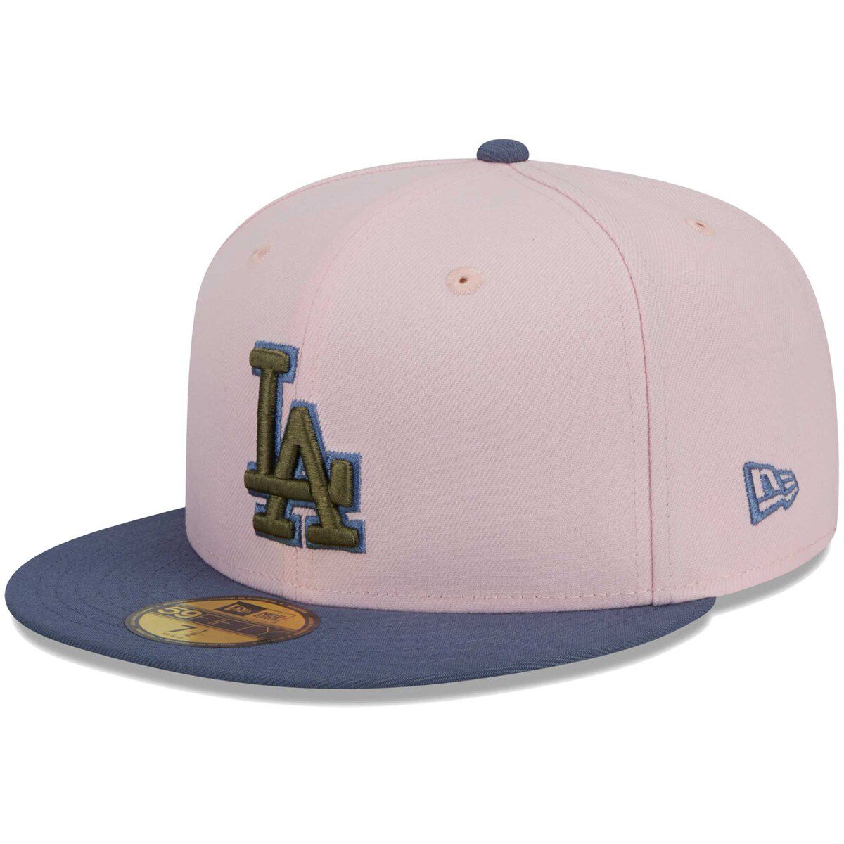 MLB Pink/Blue Los Angeles Dodgers Undervisor 59FIFTY Fitted Hat
