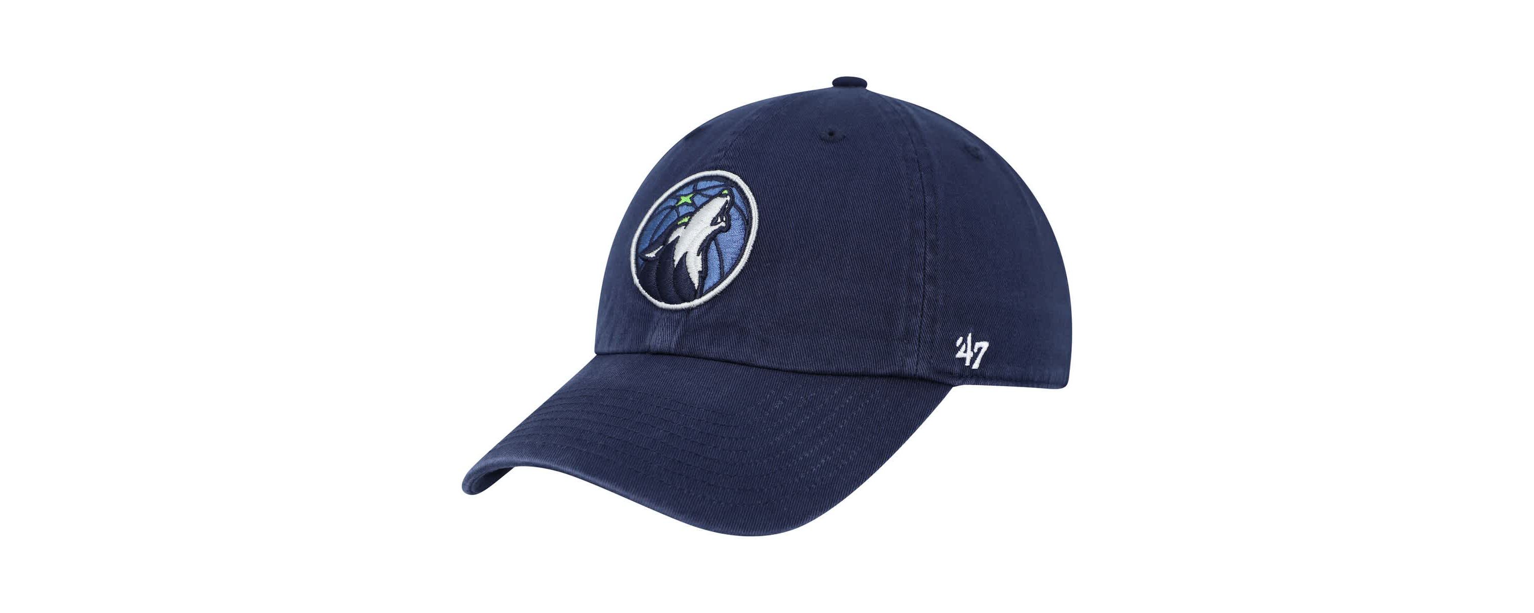 NBA Minnesota Timberwolves Alternate Logo Clean Up Adjustable Hat