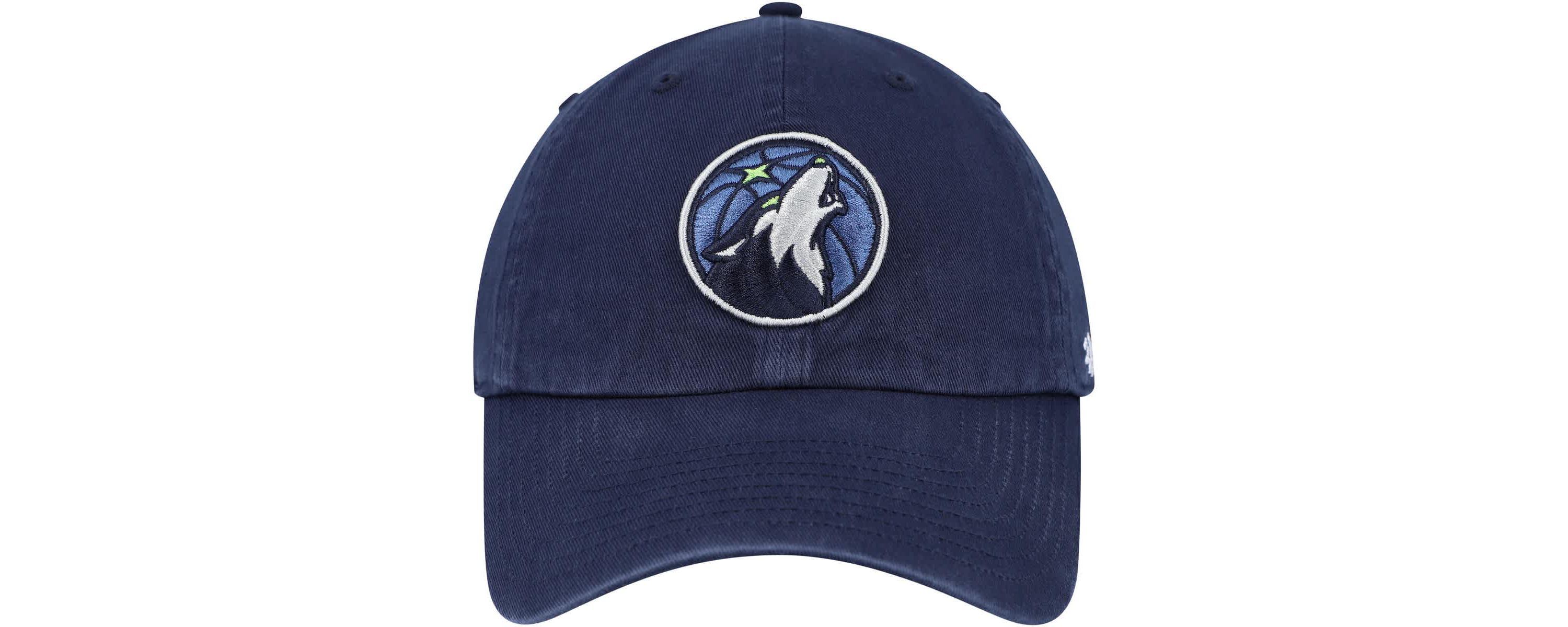 NBA Minnesota Timberwolves Alternate Logo Clean Up Adjustable Hat