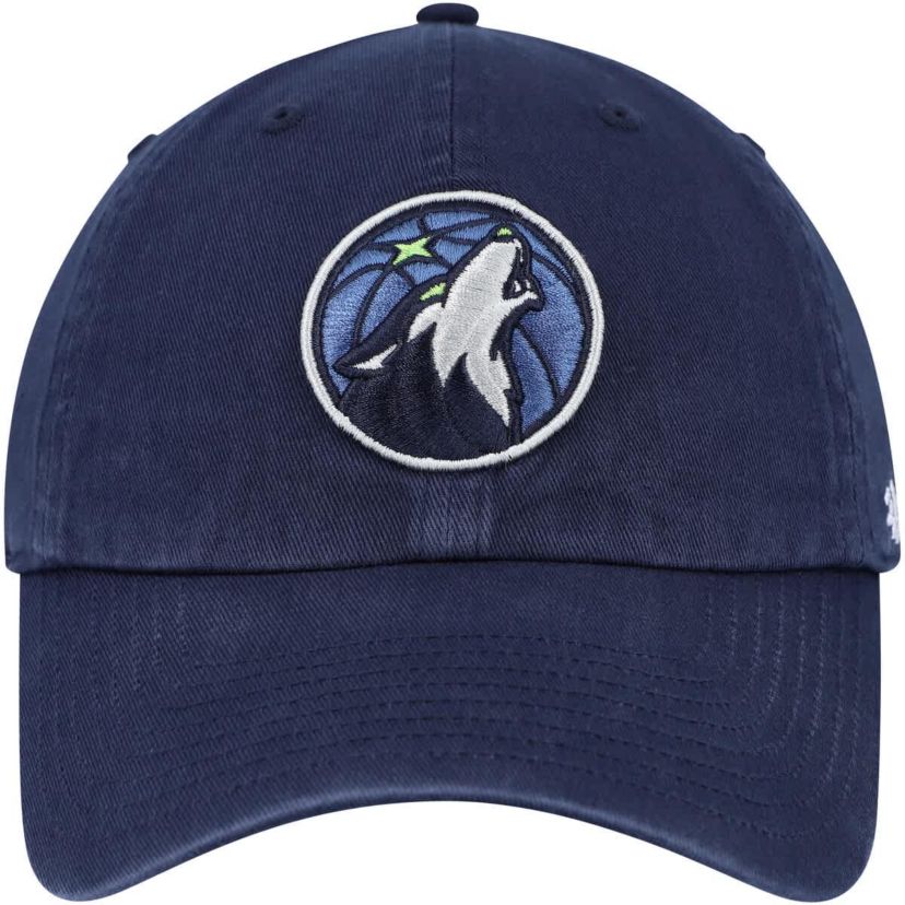 NBA Minnesota Timberwolves Alternate Logo Clean Up Adjustable Hat