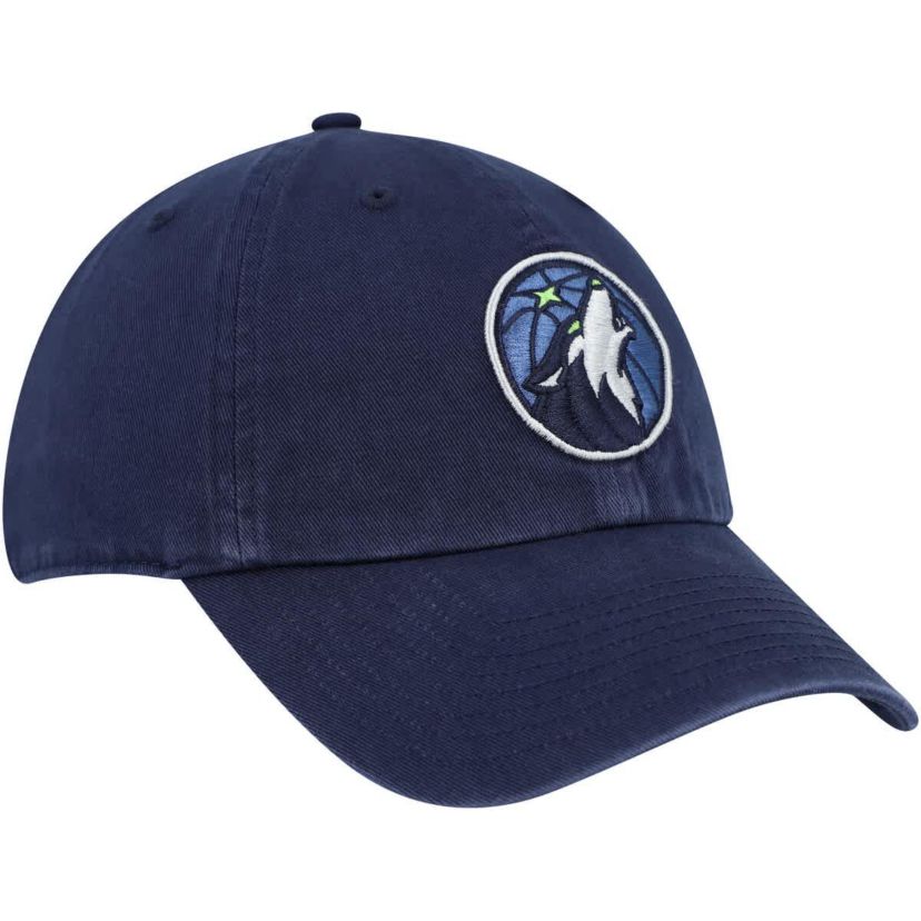 NBA Minnesota Timberwolves Alternate Logo Clean Up Adjustable Hat