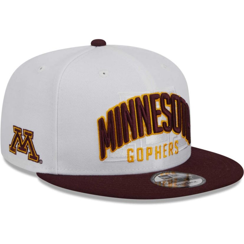 NCAA White/Maroon Minnesota Golden Gophers Two-Tone Layer 9FIFTY Snapback Hat
