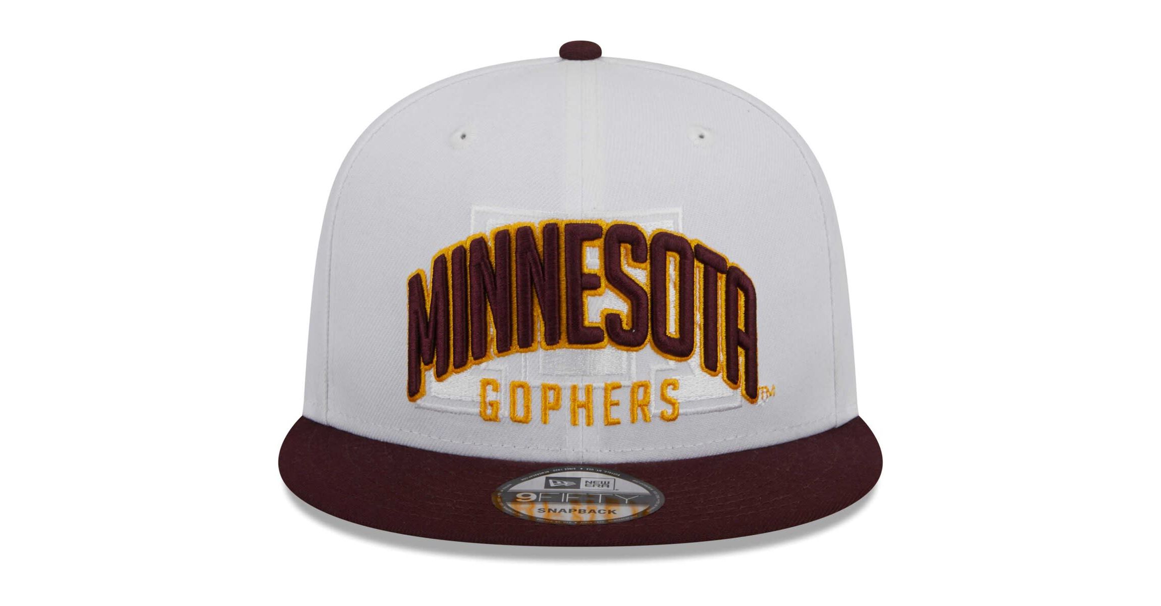NCAA White/Maroon Minnesota Golden Gophers Two-Tone Layer 9FIFTY Snapback Hat