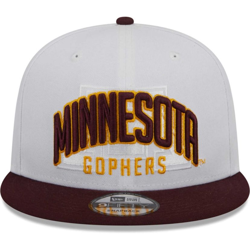 NCAA White/Maroon Minnesota Golden Gophers Two-Tone Layer 9FIFTY Snapback Hat