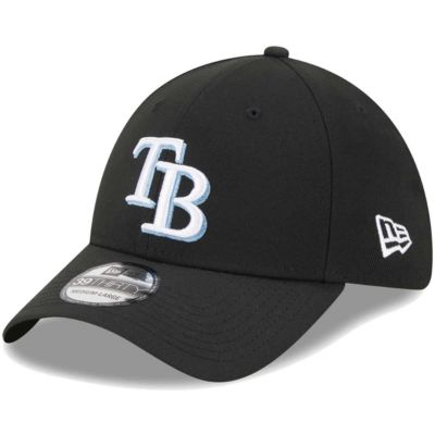 New Era Men's MLB Tampa Bay Rays Logo 39THIRTY Flex Hat