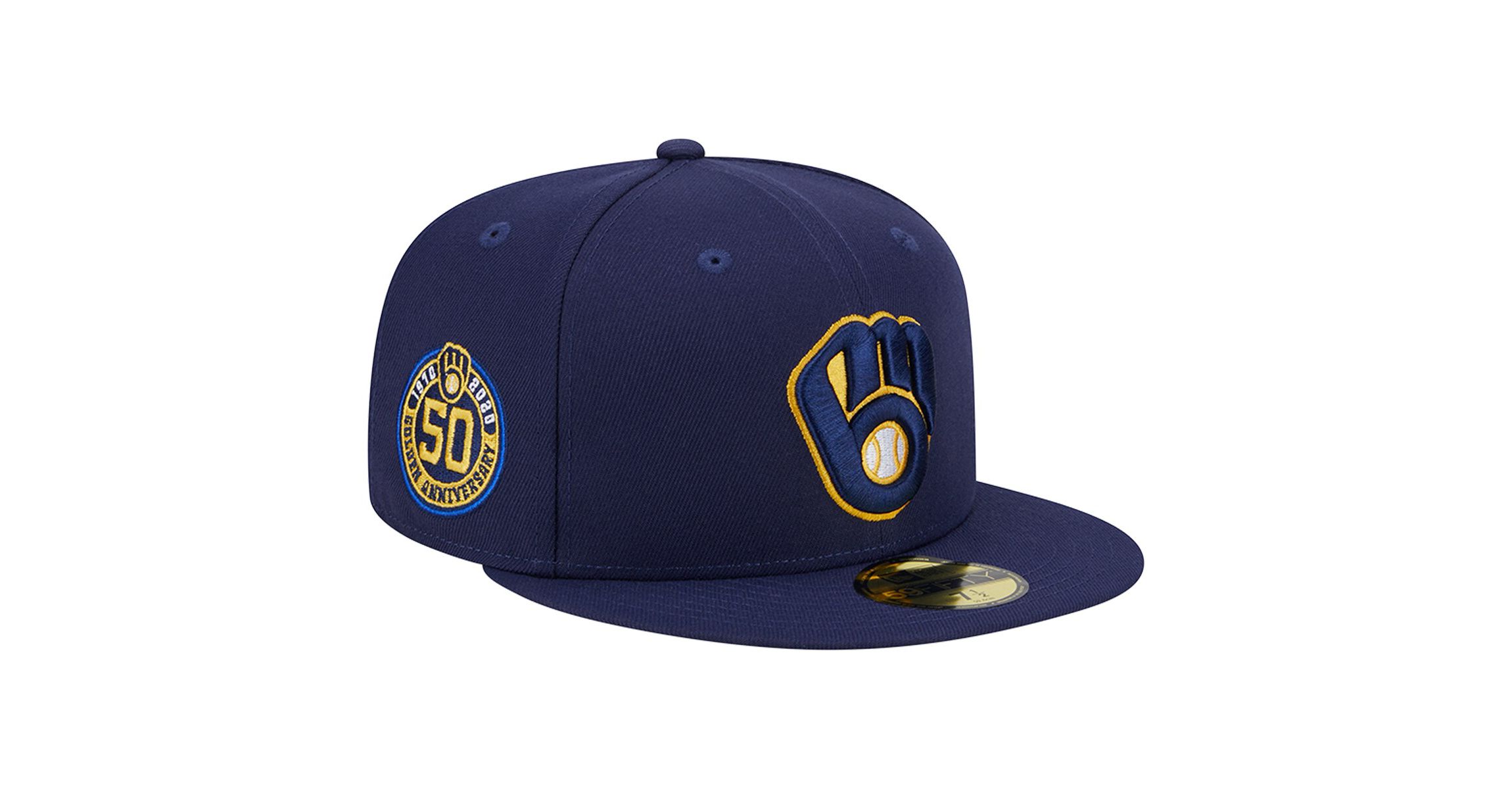 MLB Milwaukee Brewers 50th Anniversary Team Color 59FIFTY Fitted Hat