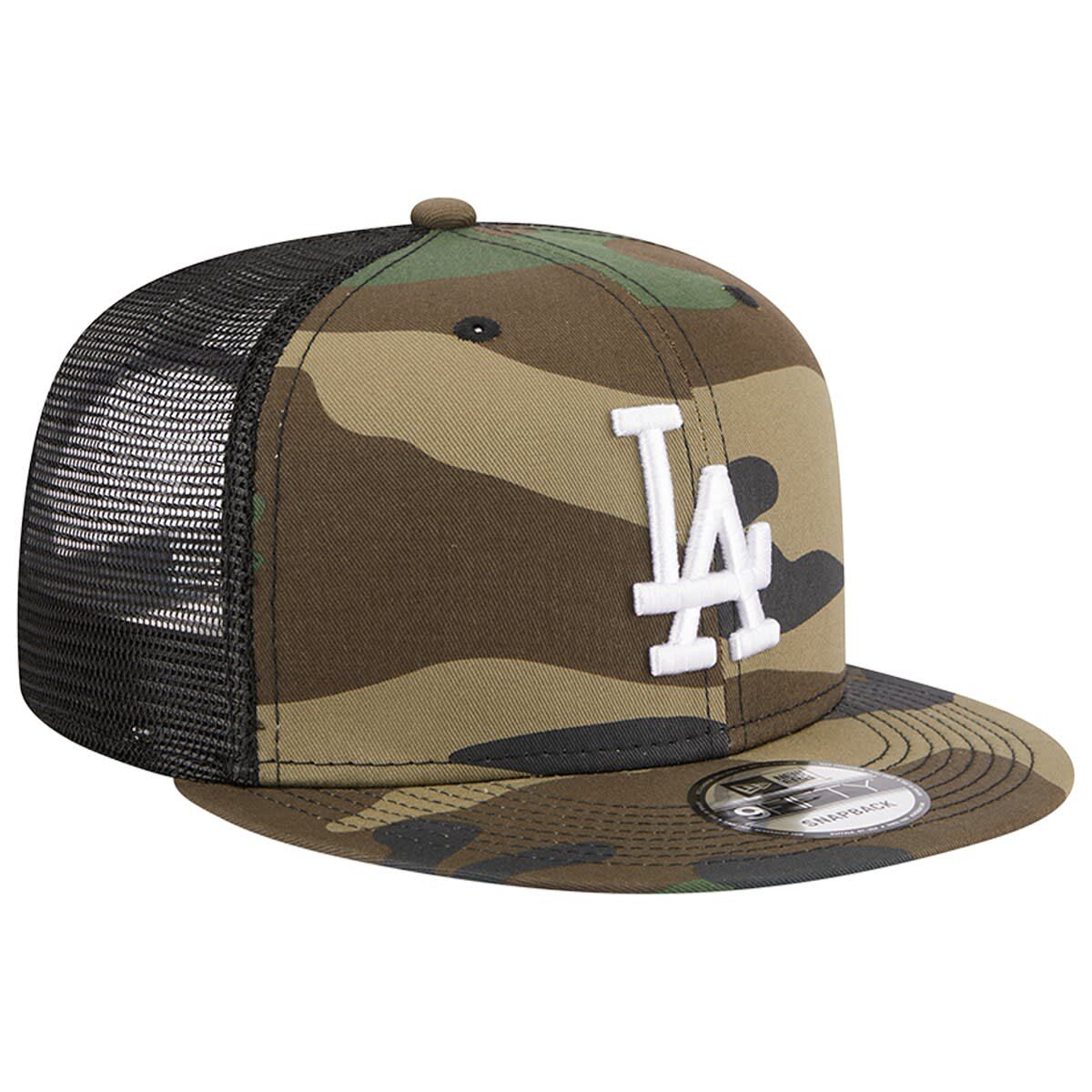 MLB Los Angeles Dodgers Woodland Trucker 9FIFTY Snapback Hat