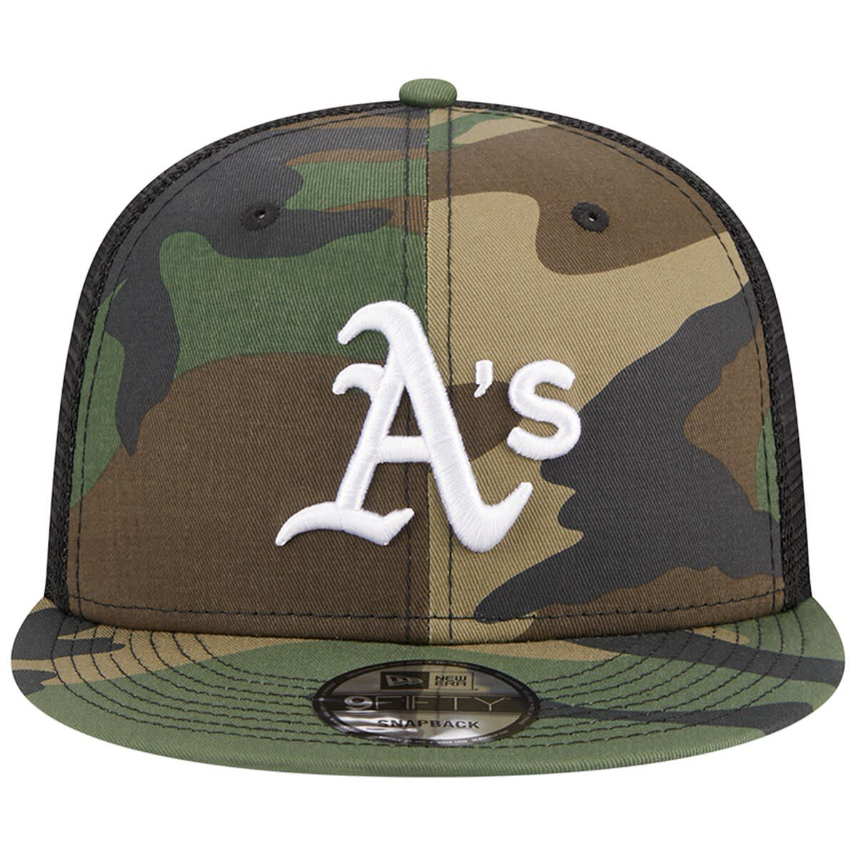 MLB Oakland Athletics Woodland Trucker 9FIFTY Snapback Hat