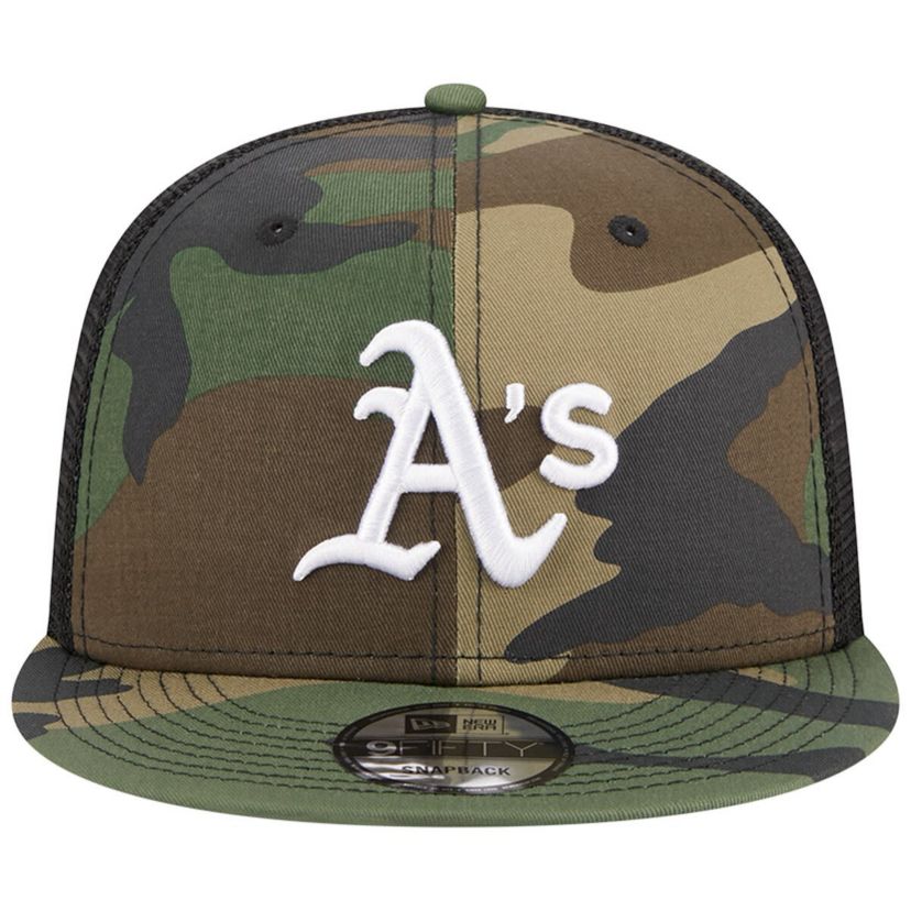 MLB Oakland Athletics Woodland Trucker 9FIFTY Snapback Hat