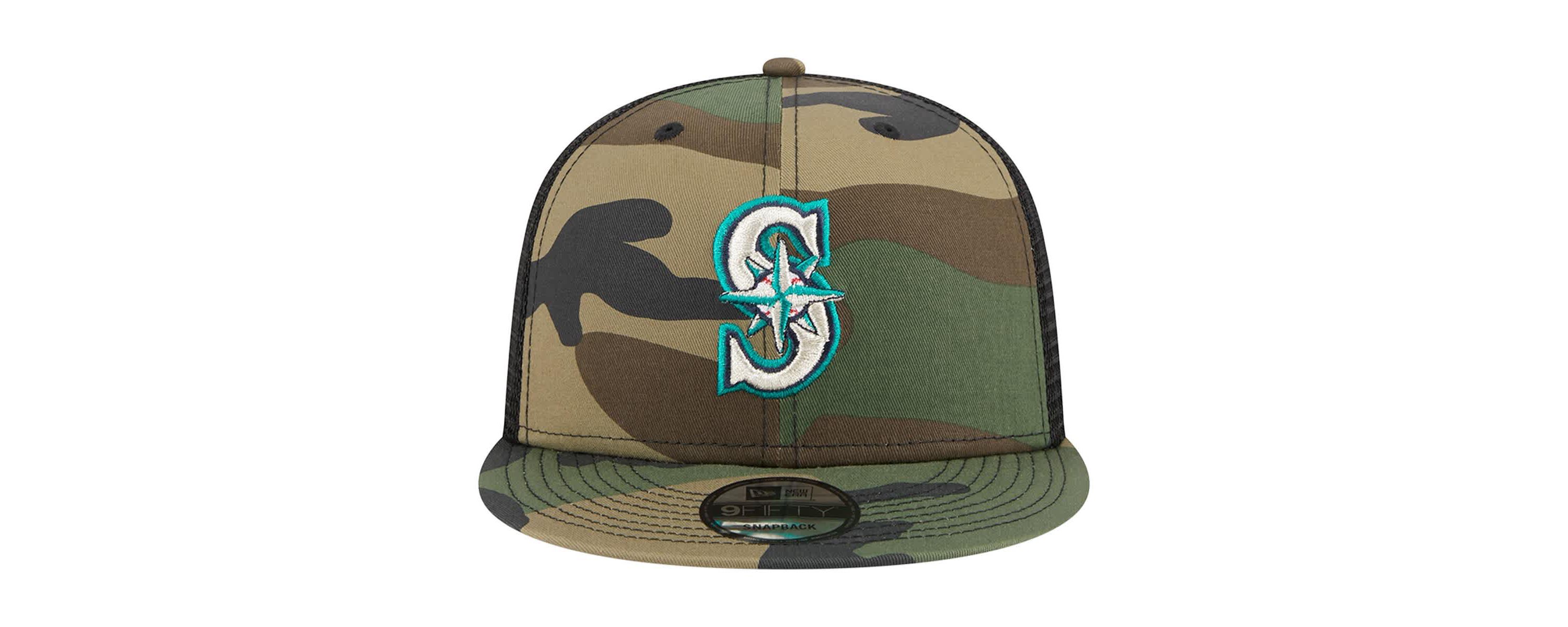 MLB Seattle Mariners Woodland Trucker 9FIFTY Snapback Hat