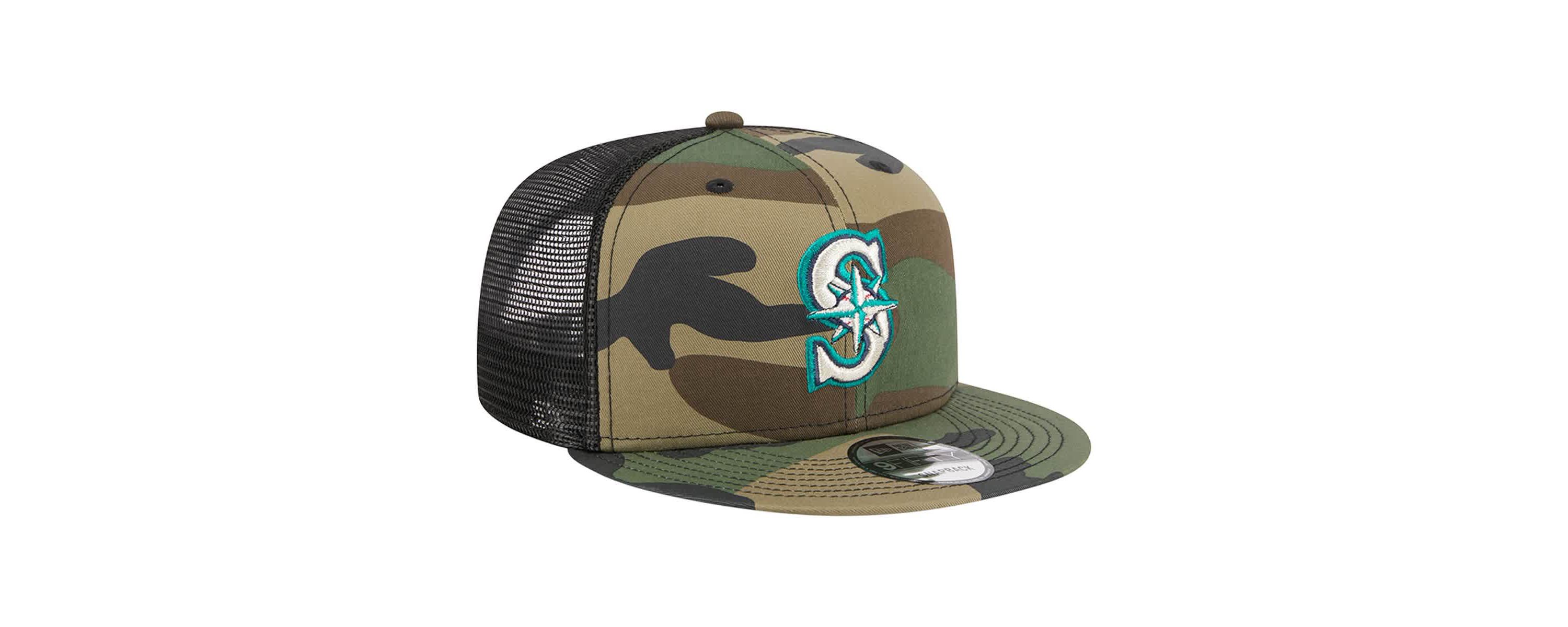 MLB Seattle Mariners Woodland Trucker 9FIFTY Snapback Hat