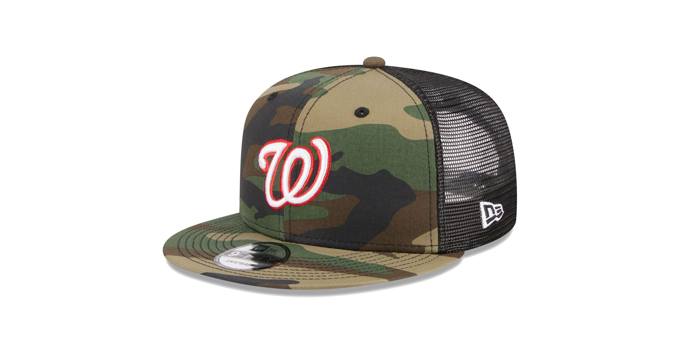MLB Washington Nationals Woodland Trucker 9FIFTY Snapback Hat