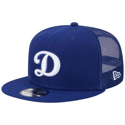 New Era Men's MLB Los Angeles Dodgers D Logo Team Color Trucker 9FIFTY Snapback Hat