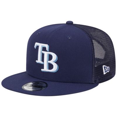 New Era Men's MLB Tampa Bay Rays Team Color Trucker 9FIFTY Snapback Hat