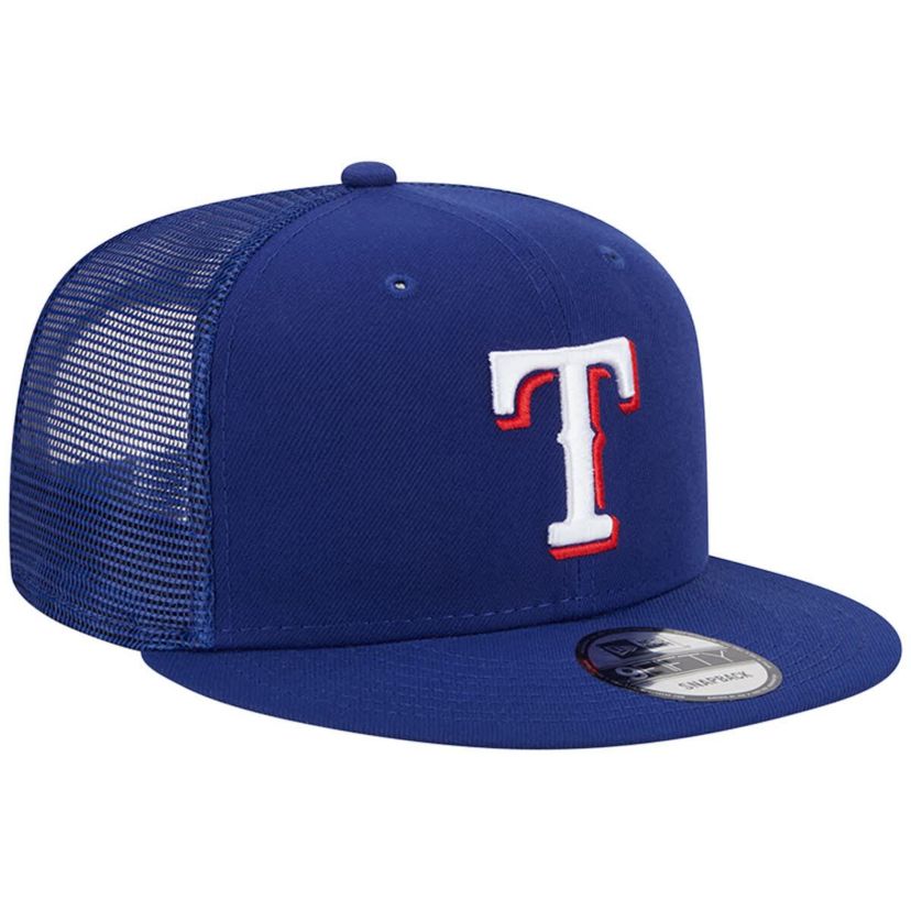 MLB Texas Rangers Team Color Trucker 9FIFTY Snapback Hat