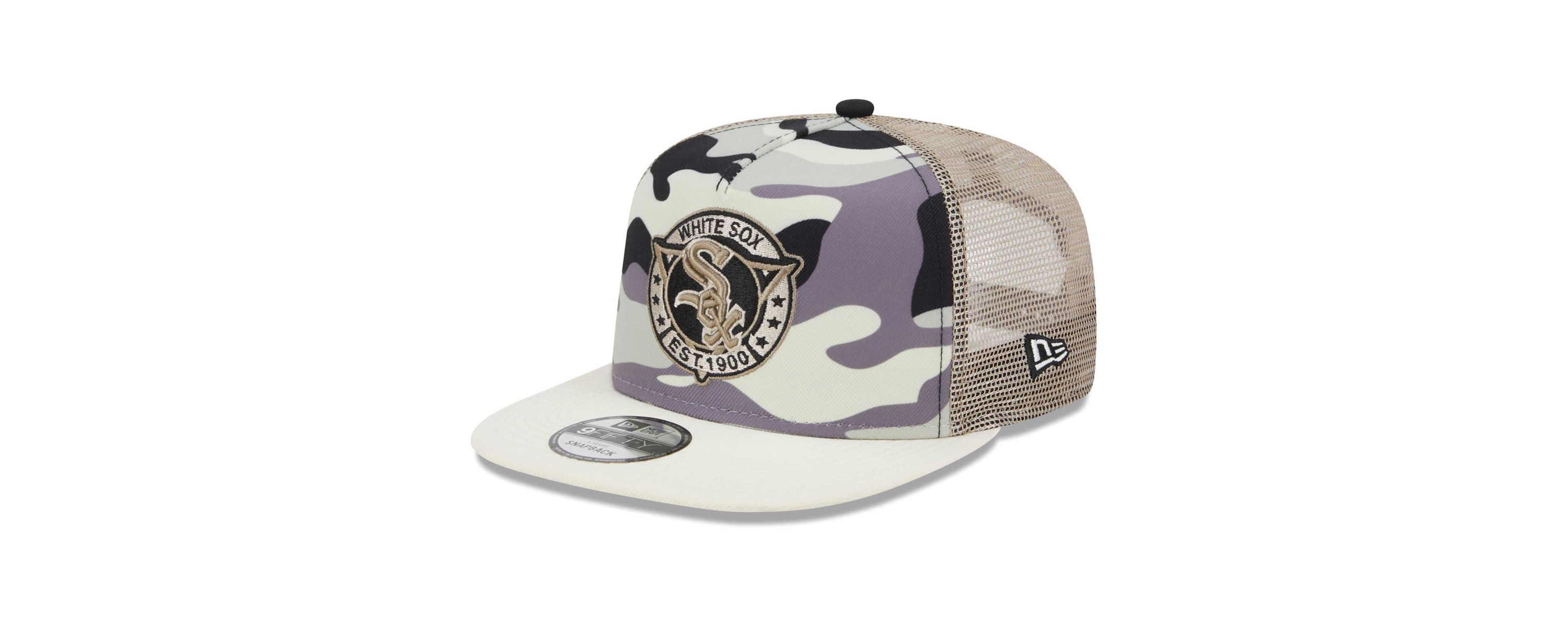 Chicago White Sox MLB Chicago Sox Chrome A-Frame 9FIFTY Trucker Snapback Hat