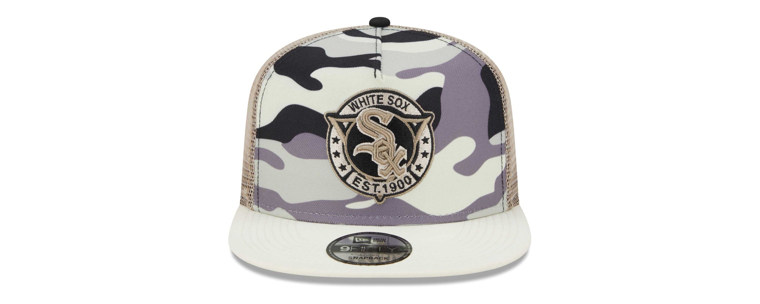 Chicago White Sox MLB Chicago Sox Chrome A-Frame 9FIFTY Trucker Snapback Hat