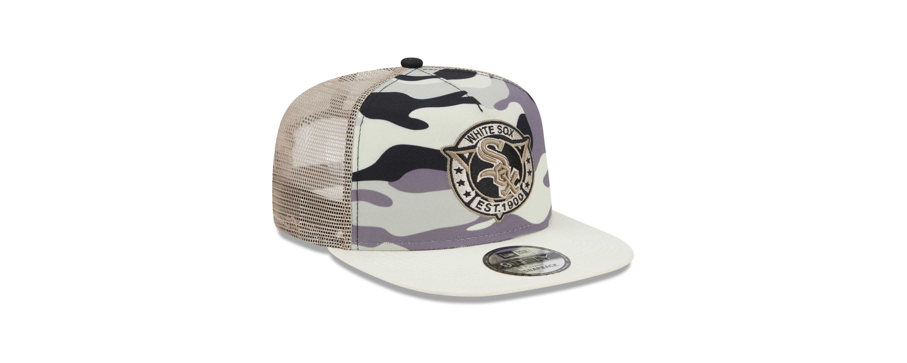 Chicago White Sox MLB Chicago Sox Chrome A-Frame 9FIFTY Trucker Snapback Hat