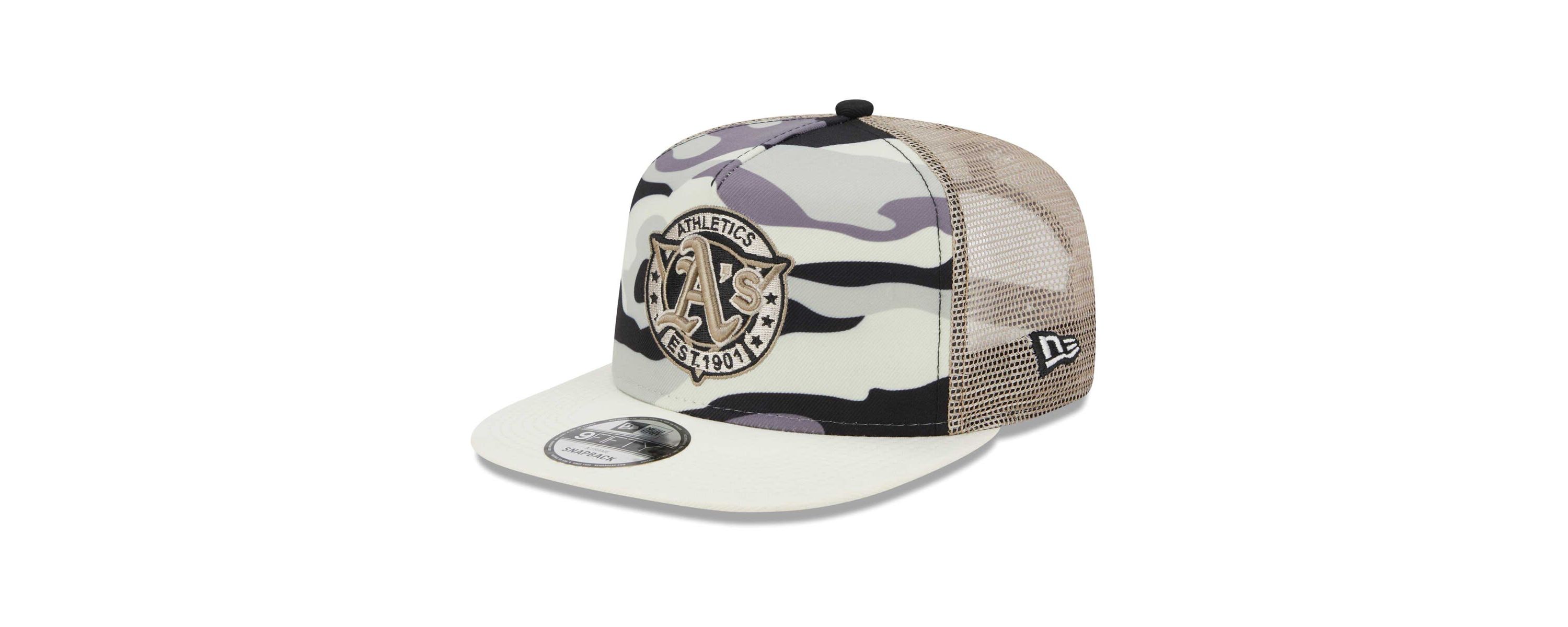 Oakland Athletics MLB Athletics Chrome A-Frame 9FIFTY Trucker Snapback Hat