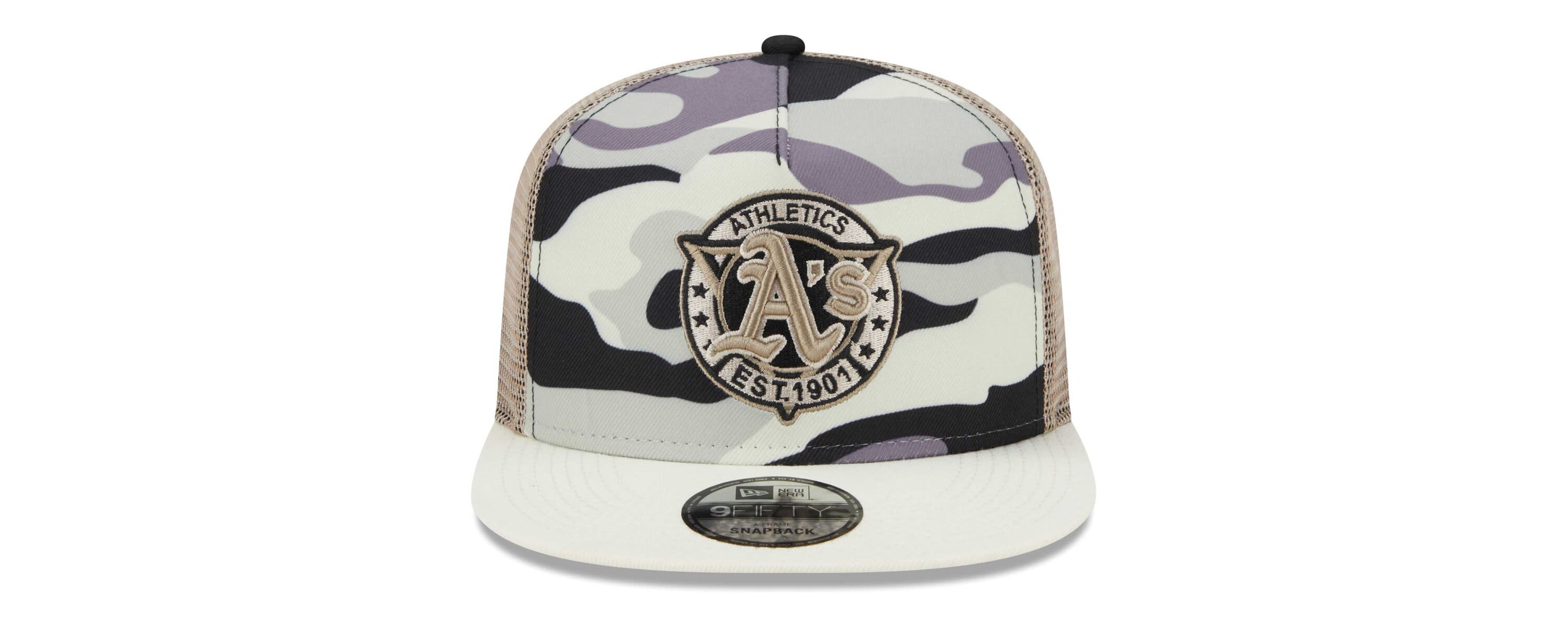Oakland Athletics MLB Athletics Chrome A-Frame 9FIFTY Trucker Snapback Hat