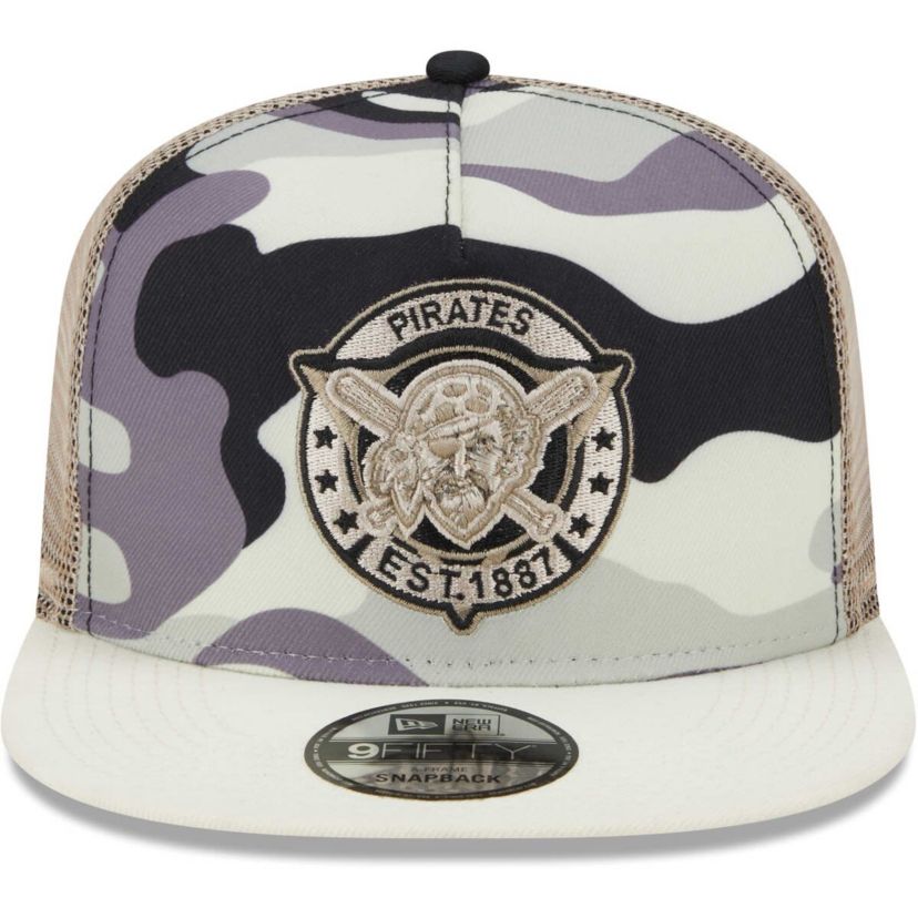 MLB Pittsburgh Pirates Chrome A-Frame 9FIFTY Trucker Snapback Hat